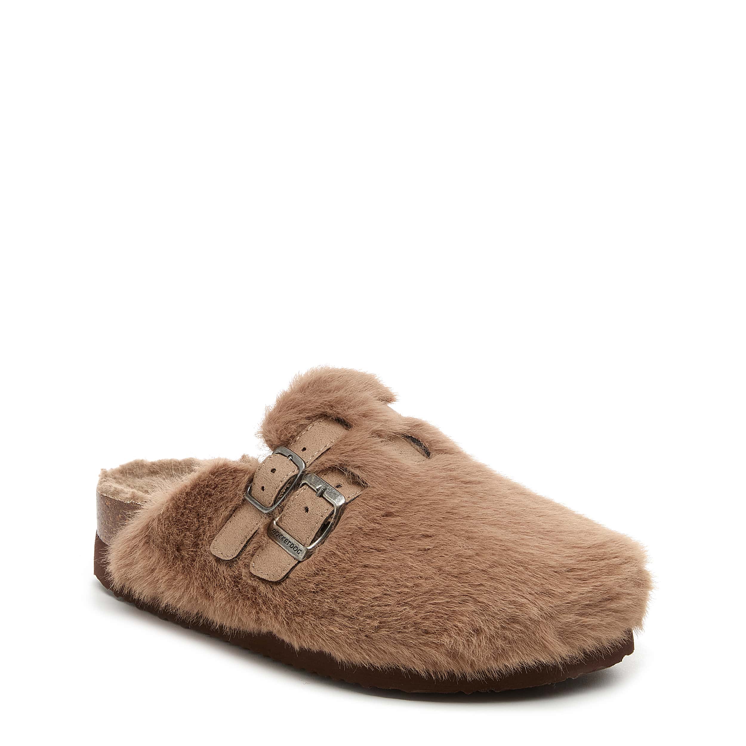 Abel Plus Fuzzy Taupe Clogs - Image 2