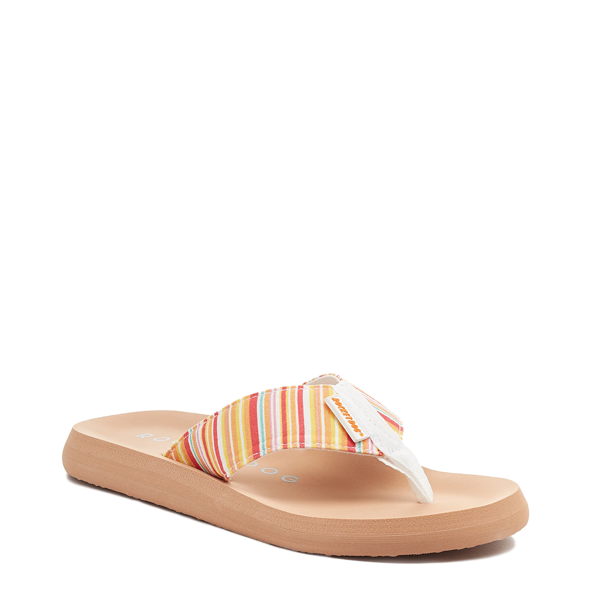 Adios Orange Stripe Flip-Flops - Image 3