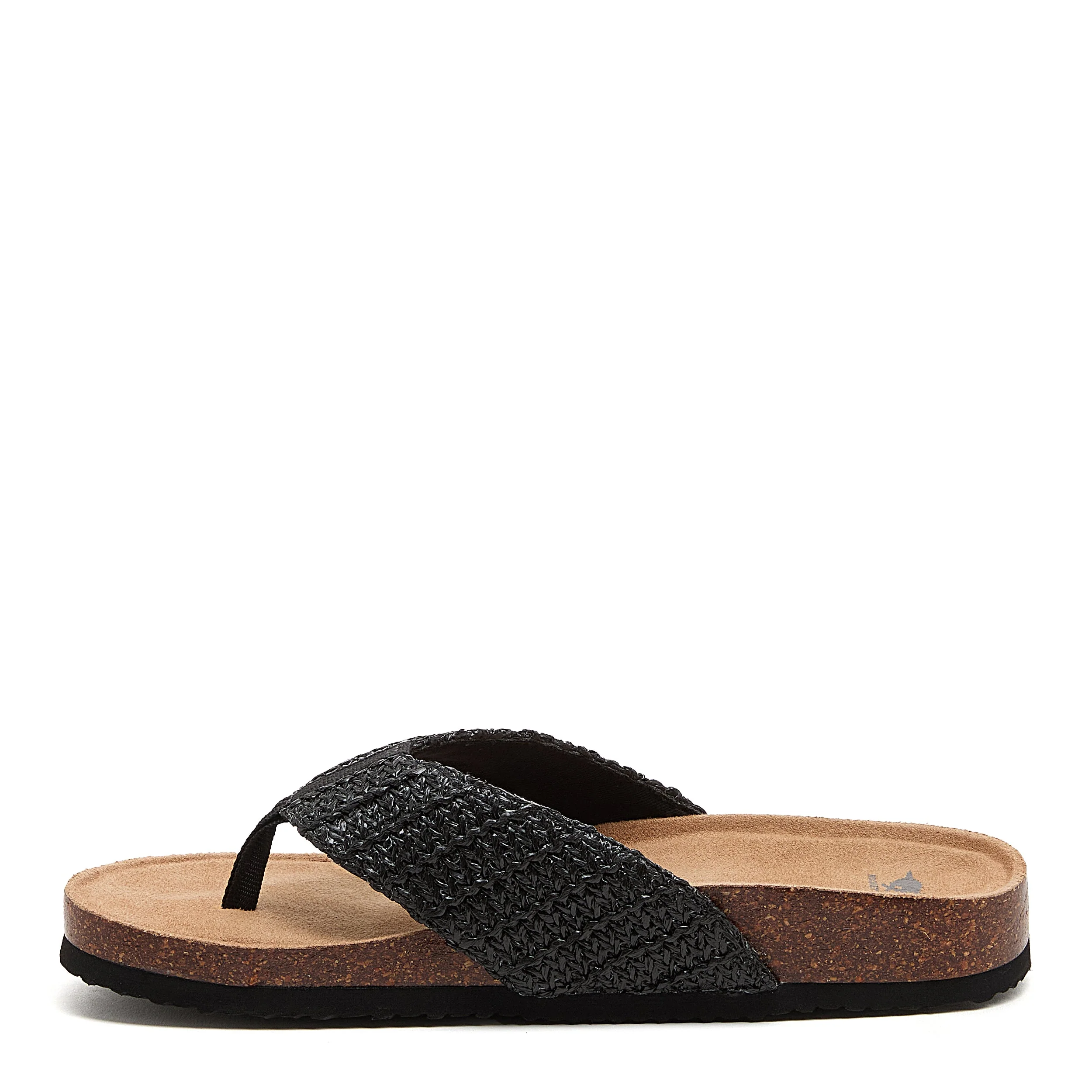 Aloha Black Raffia Flip-Flops - Image 3