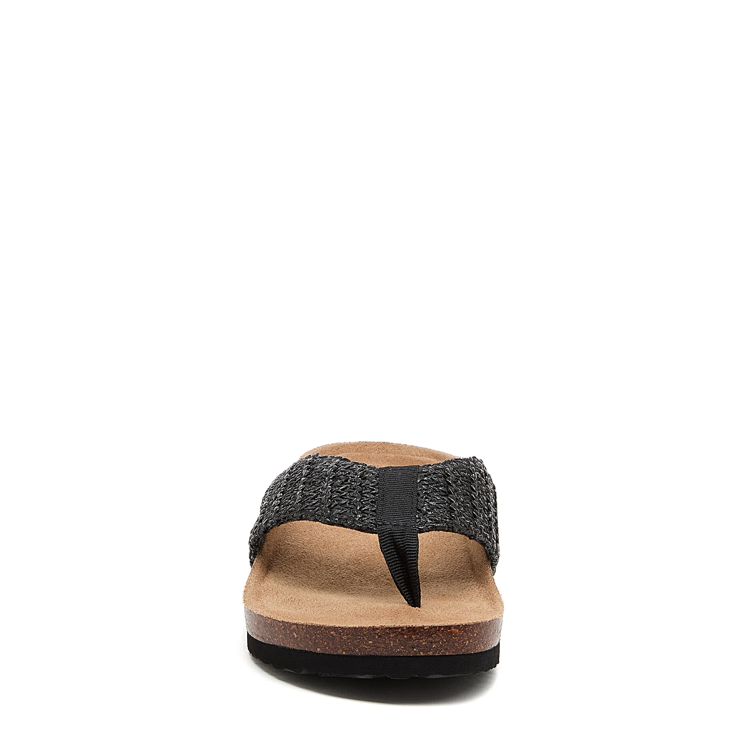 Aloha Black Raffia Flip-Flops - Image 4