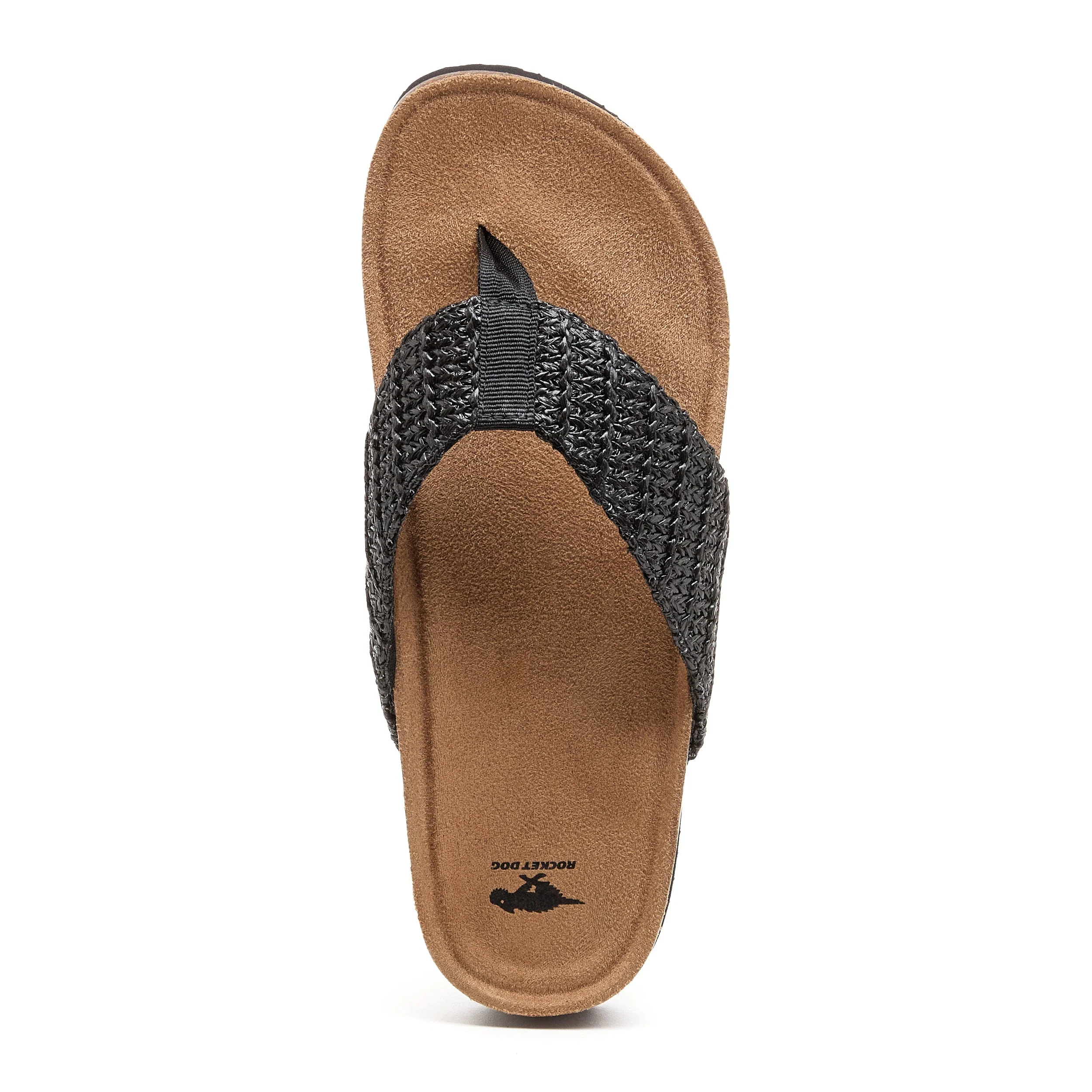 Aloha Black Raffia Flip-Flops - Image 6