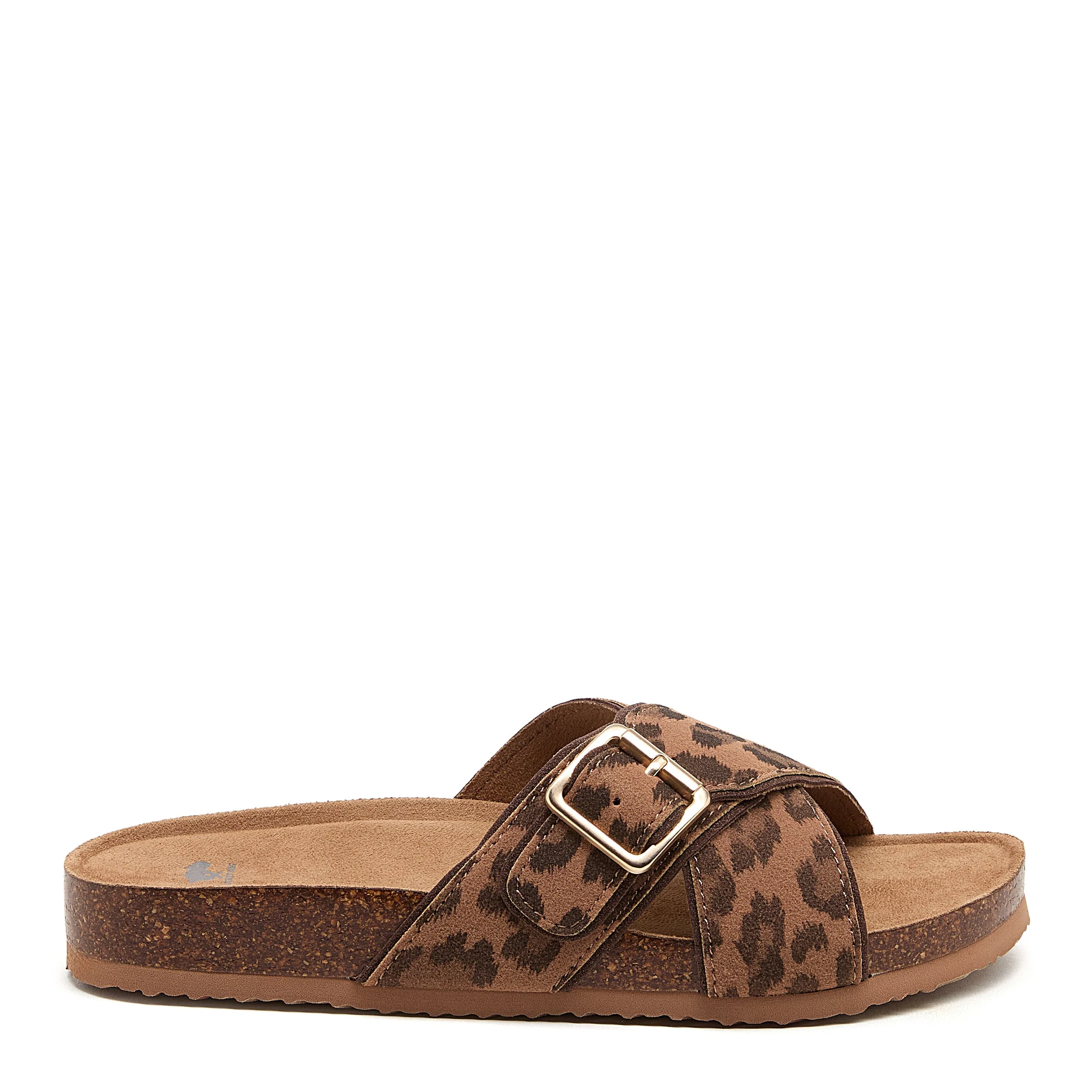 Annie Tan Leopard Print Sandals