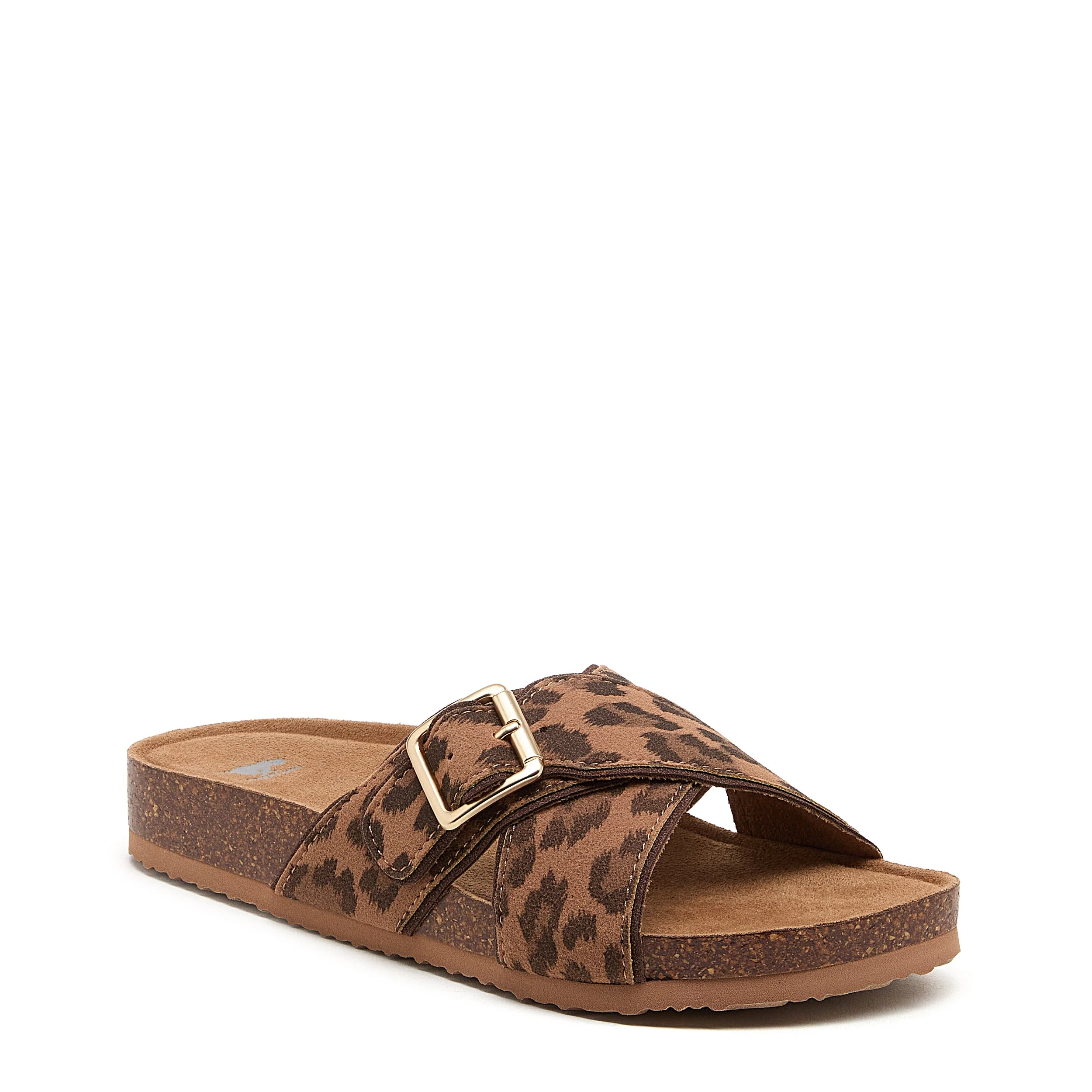 Annie Tan Leopard Print Sandals - Image 2
