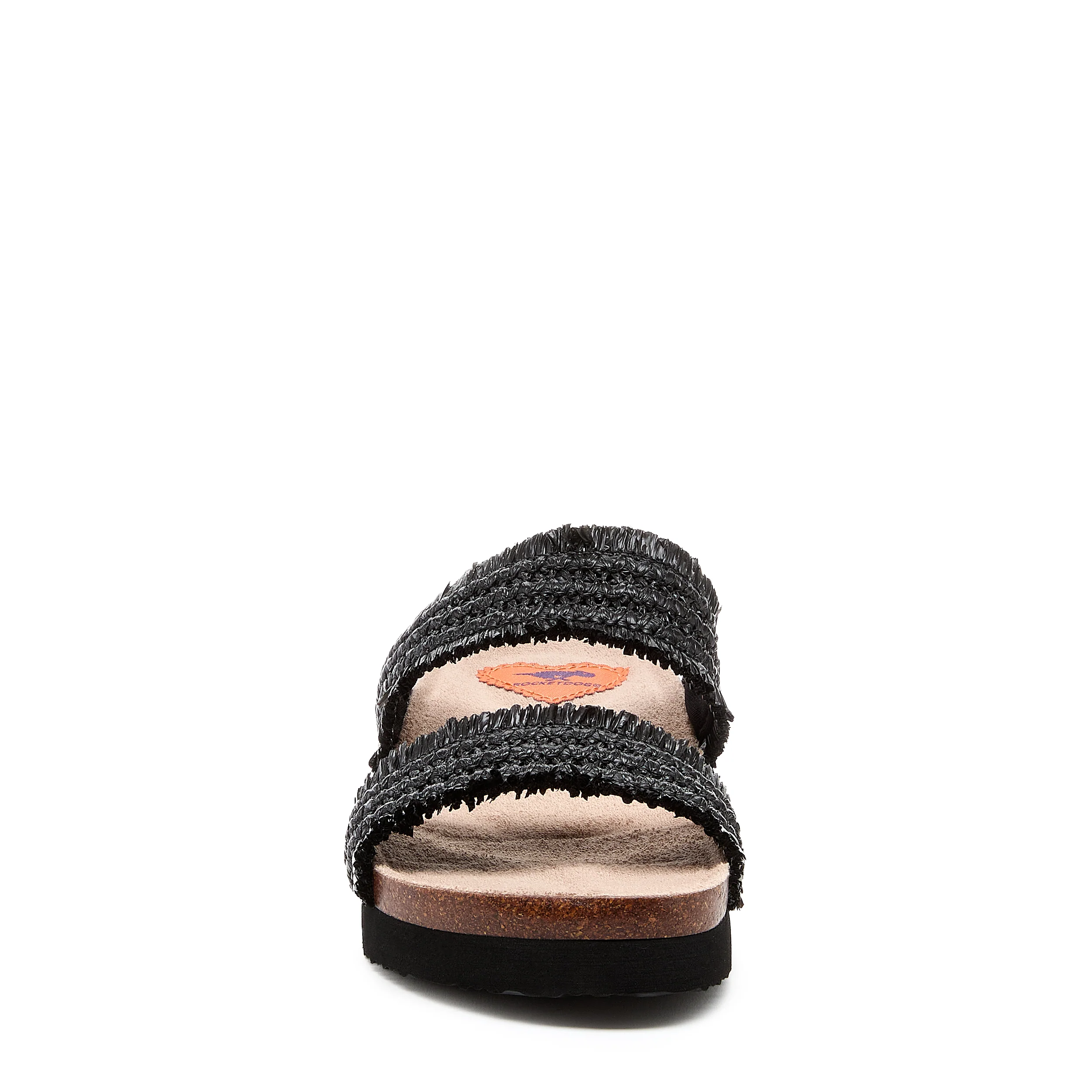 Aruba Black Raffia Sandals - Image 5