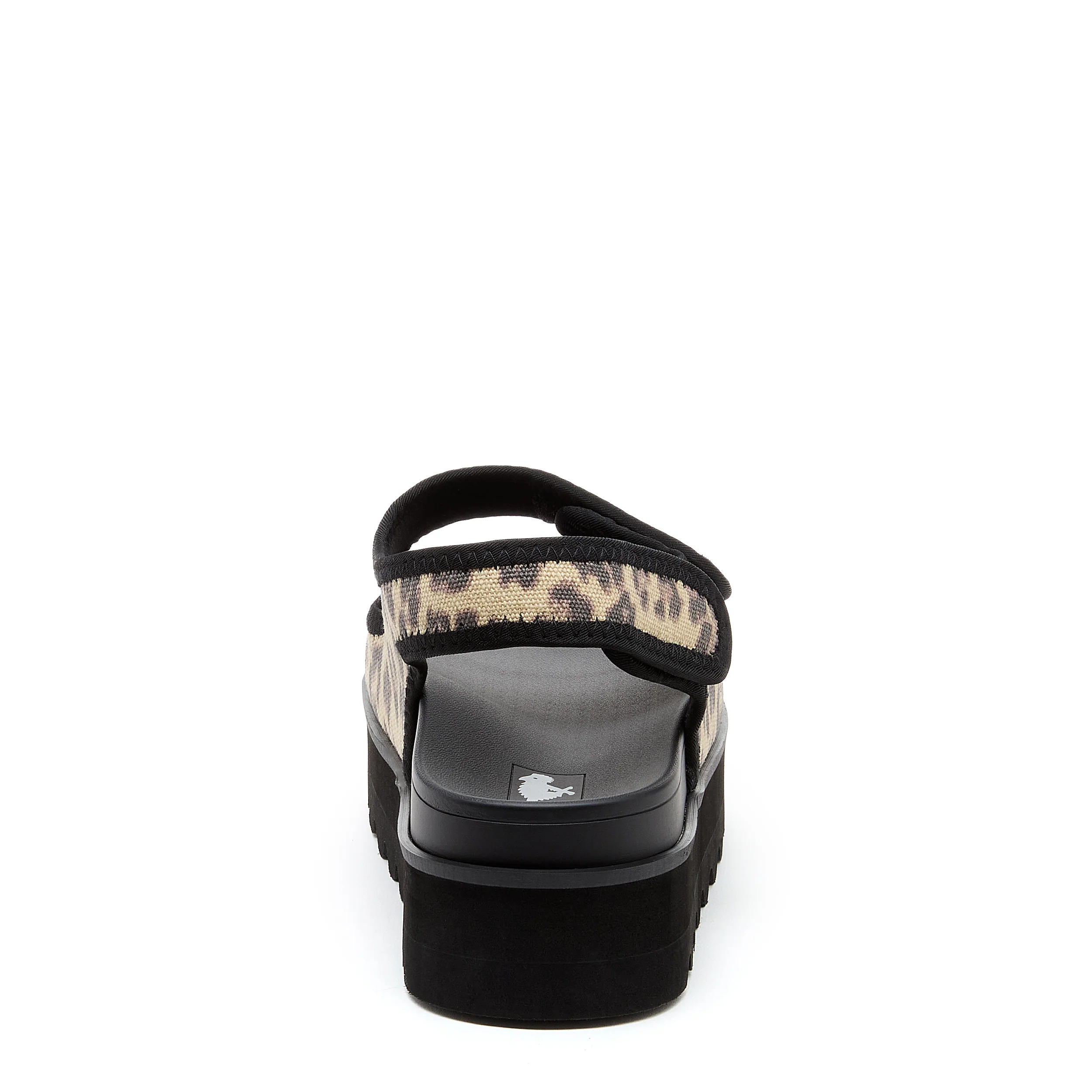 Balmy Black Leopard Print Sandals - Image 6