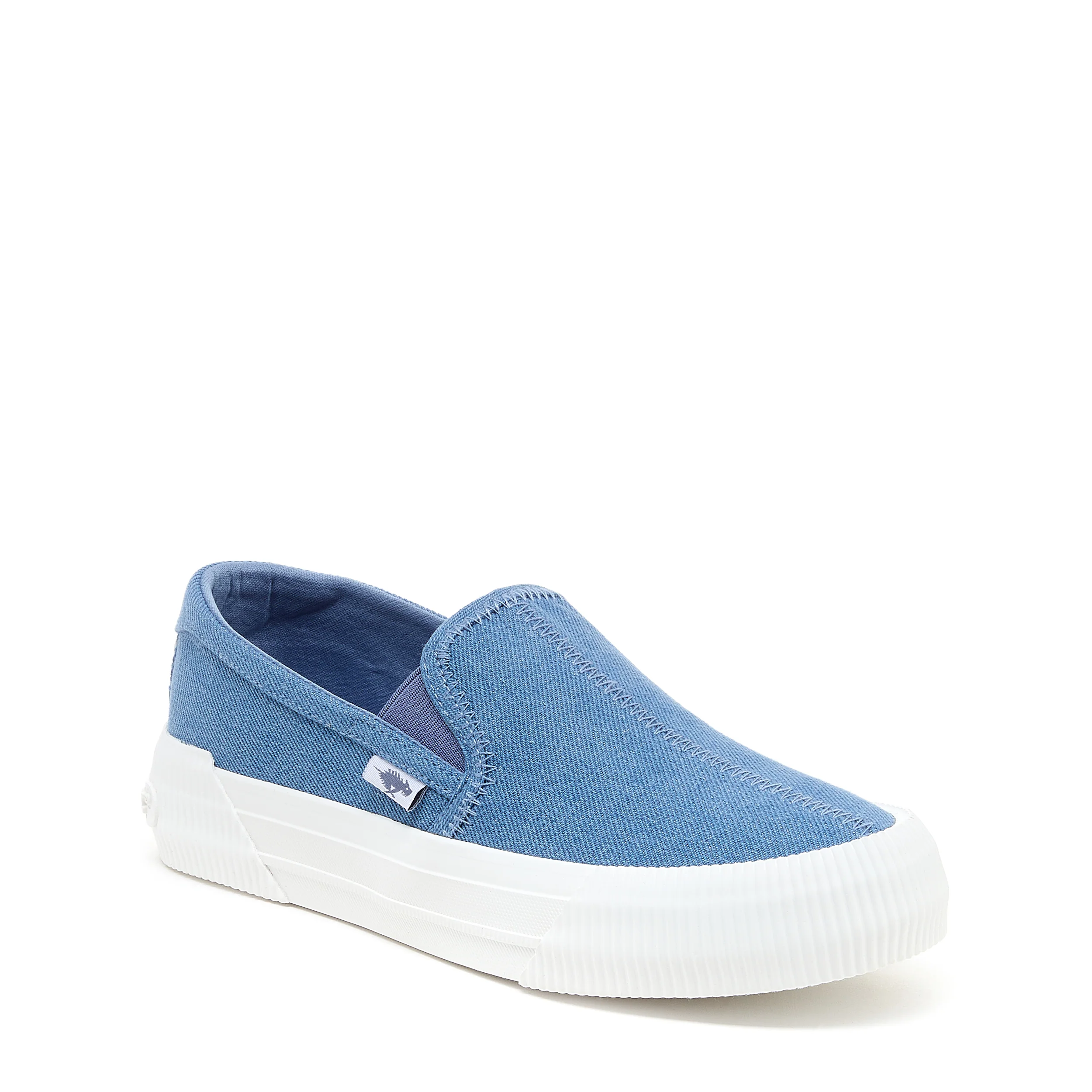 Cheery Blue Denim Slip-On Plimsoll Trainers - Image 2