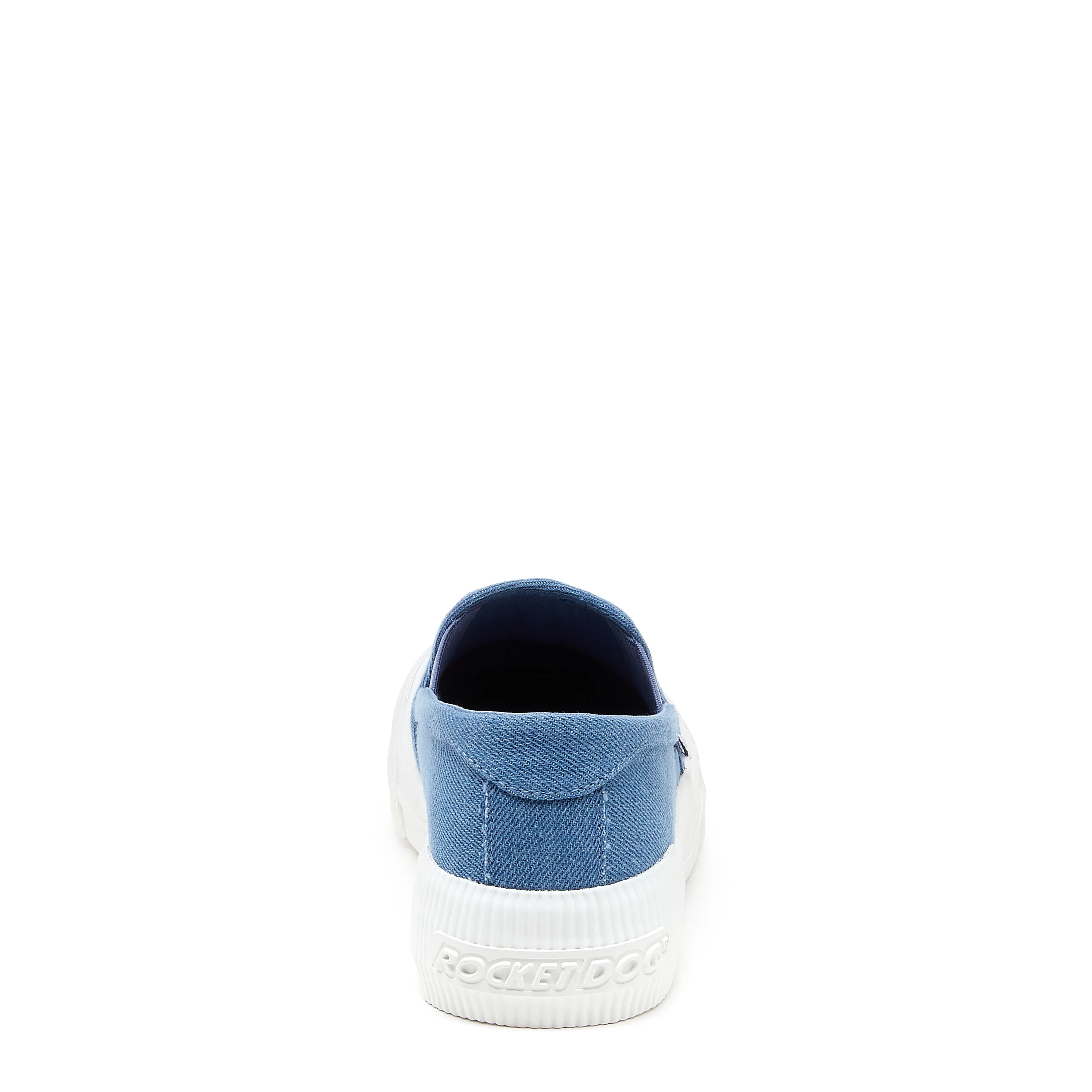 Cheery Blue Denim Slip-On Plimsoll Trainers - Image 4