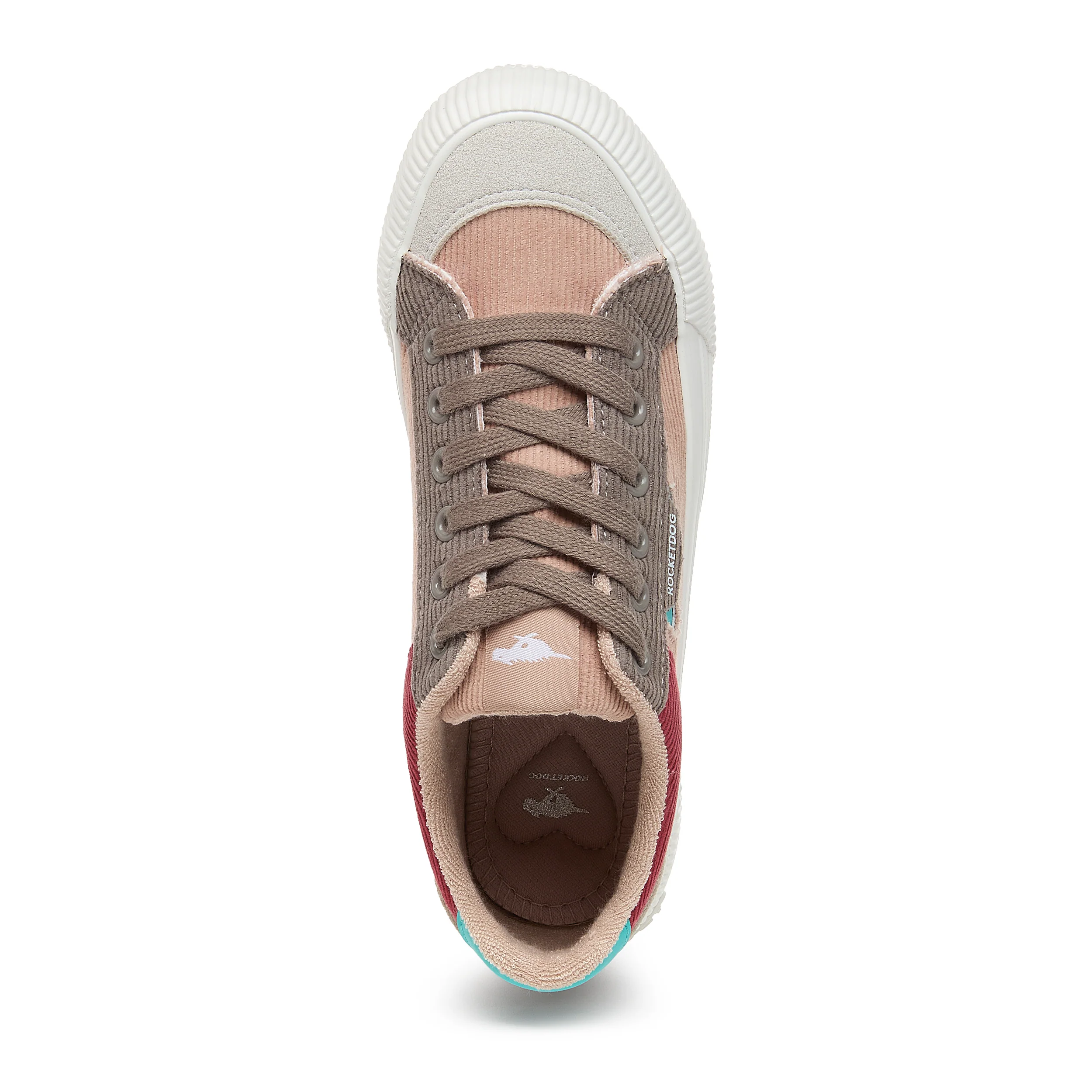 Cheery Dusty Rose Corduroy Trainers - Image 6