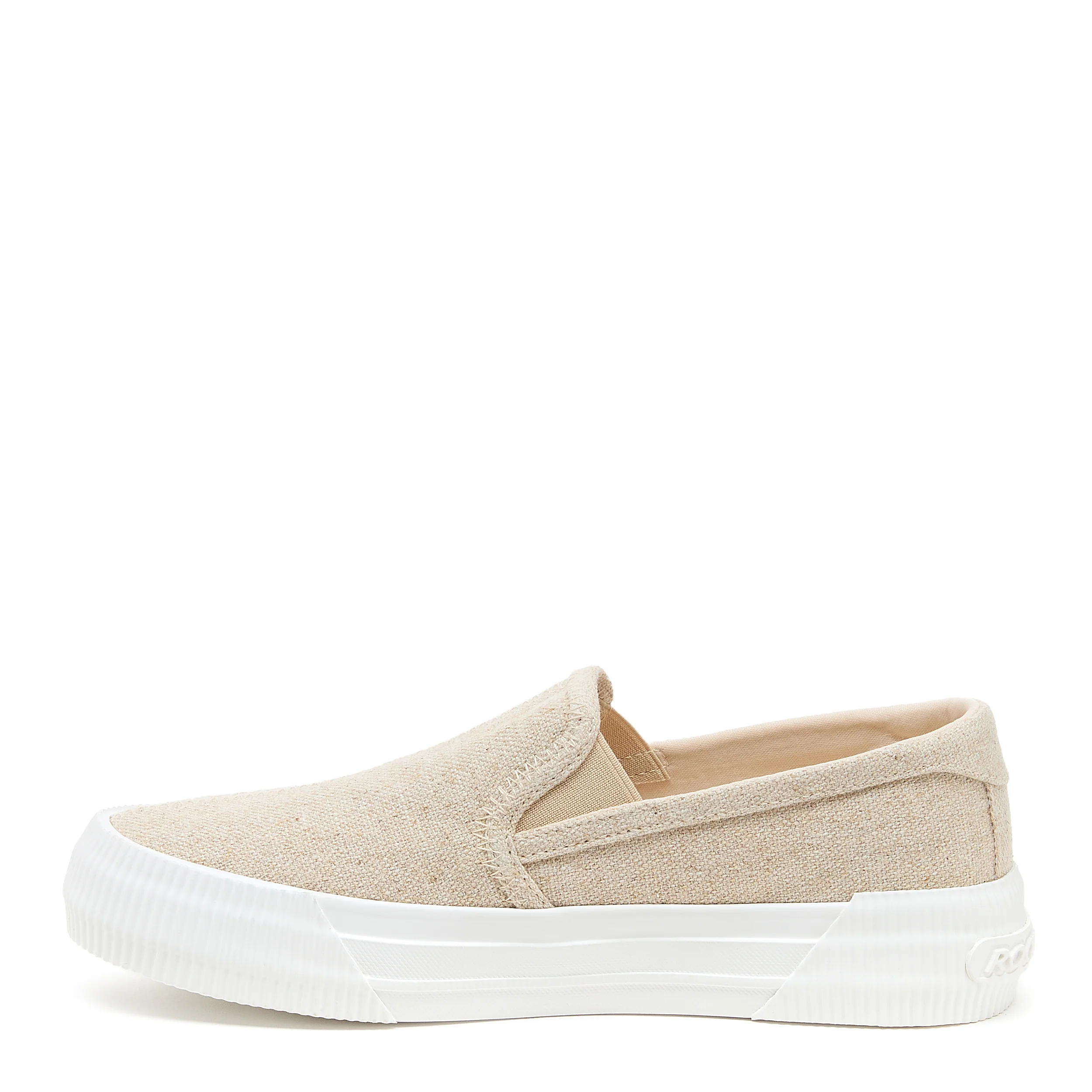 Cheery Natural Slip-On Plimsoll Trainers - Image 3