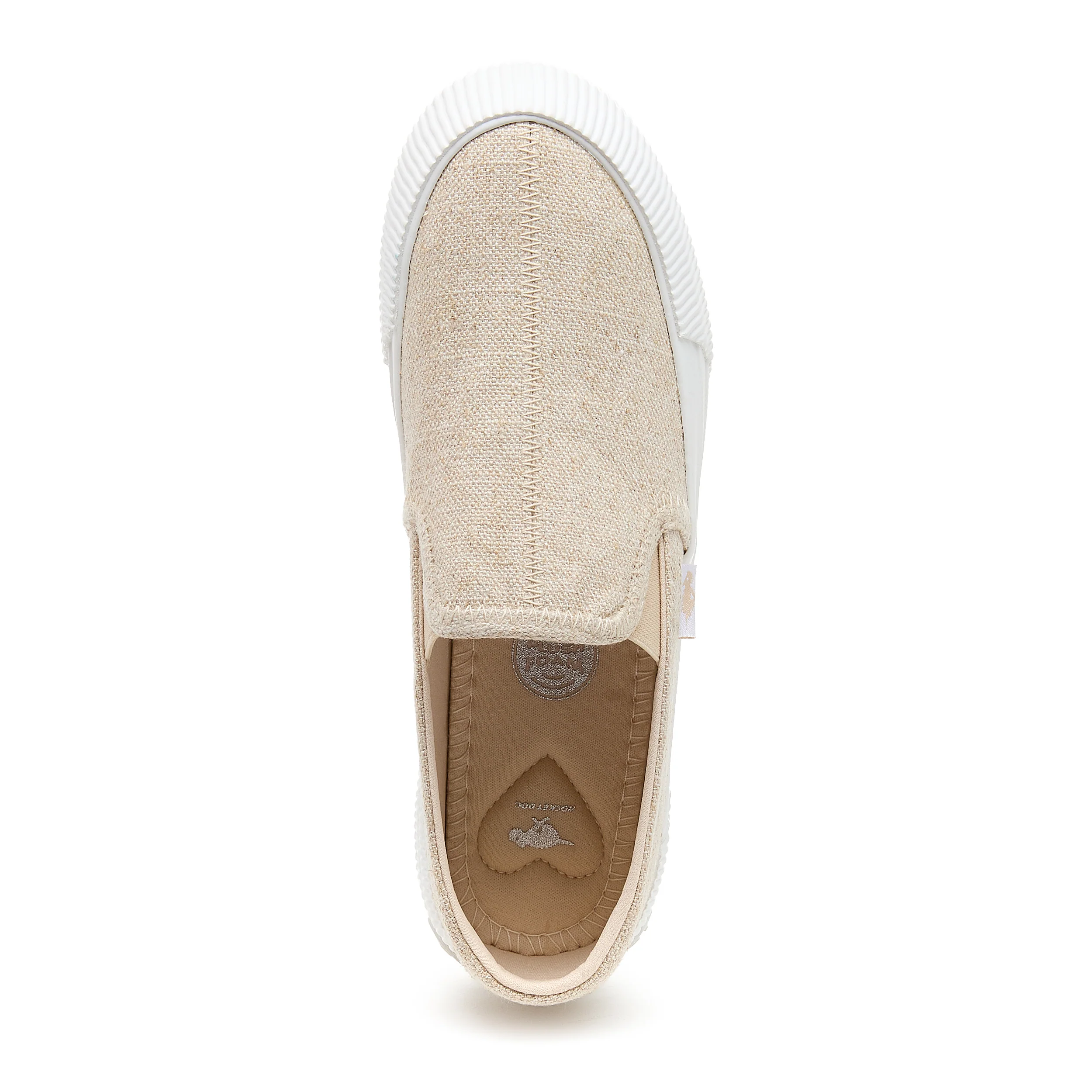 Cheery Natural Slip-On Plimsoll Trainers - Image 7