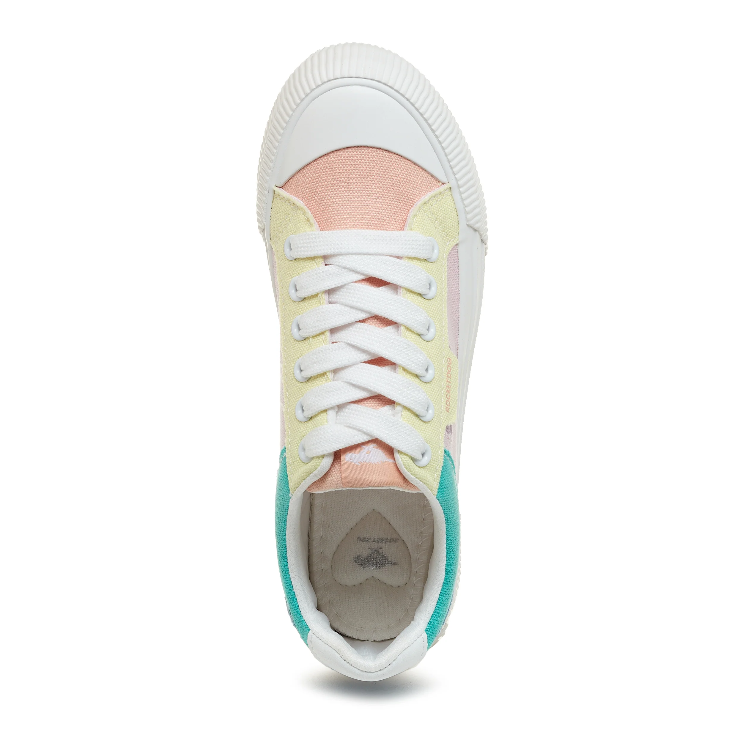 Cheery Pastel Colour Block Trainers - Image 6