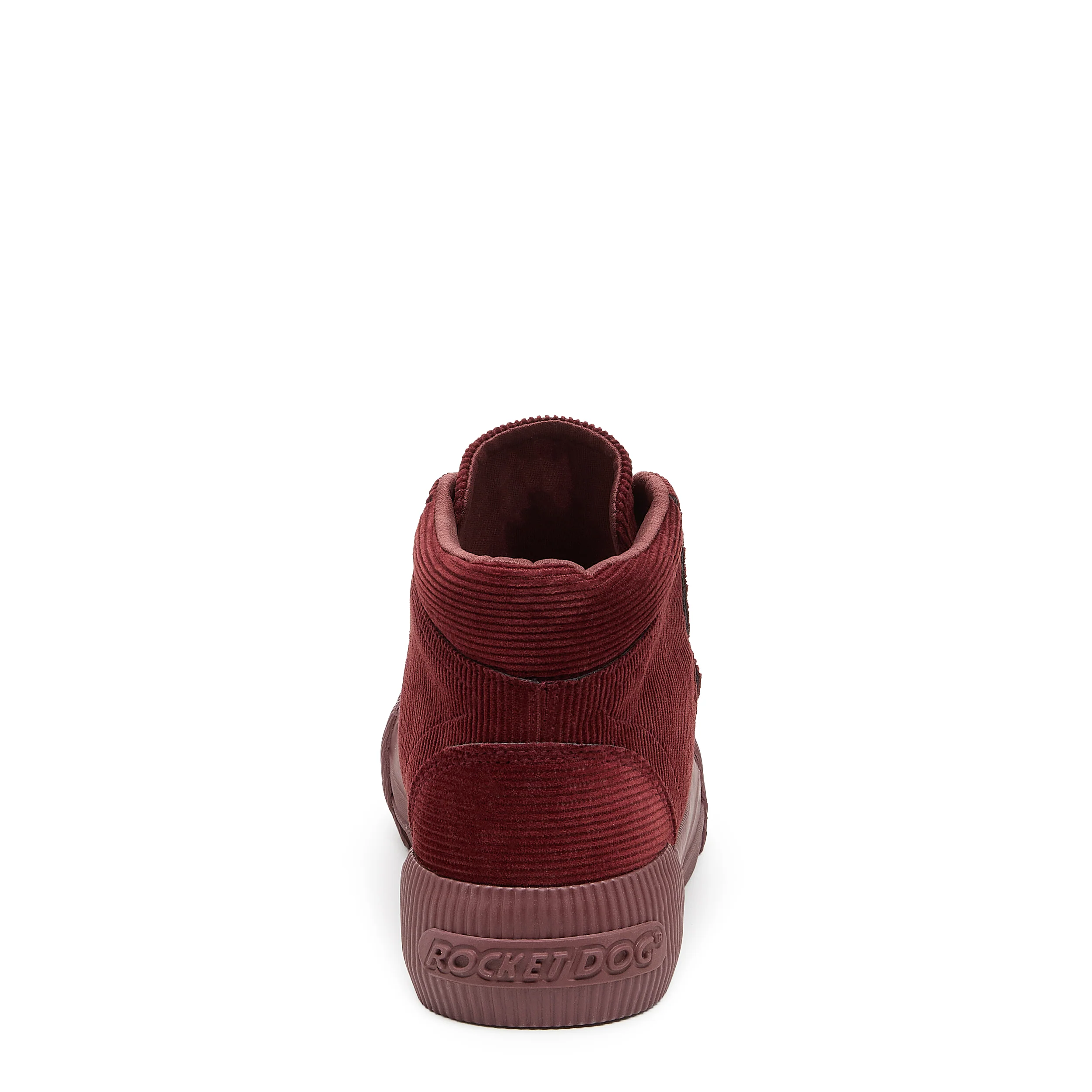 Cheery Rust Corduroy High-top Trainers - Image 4