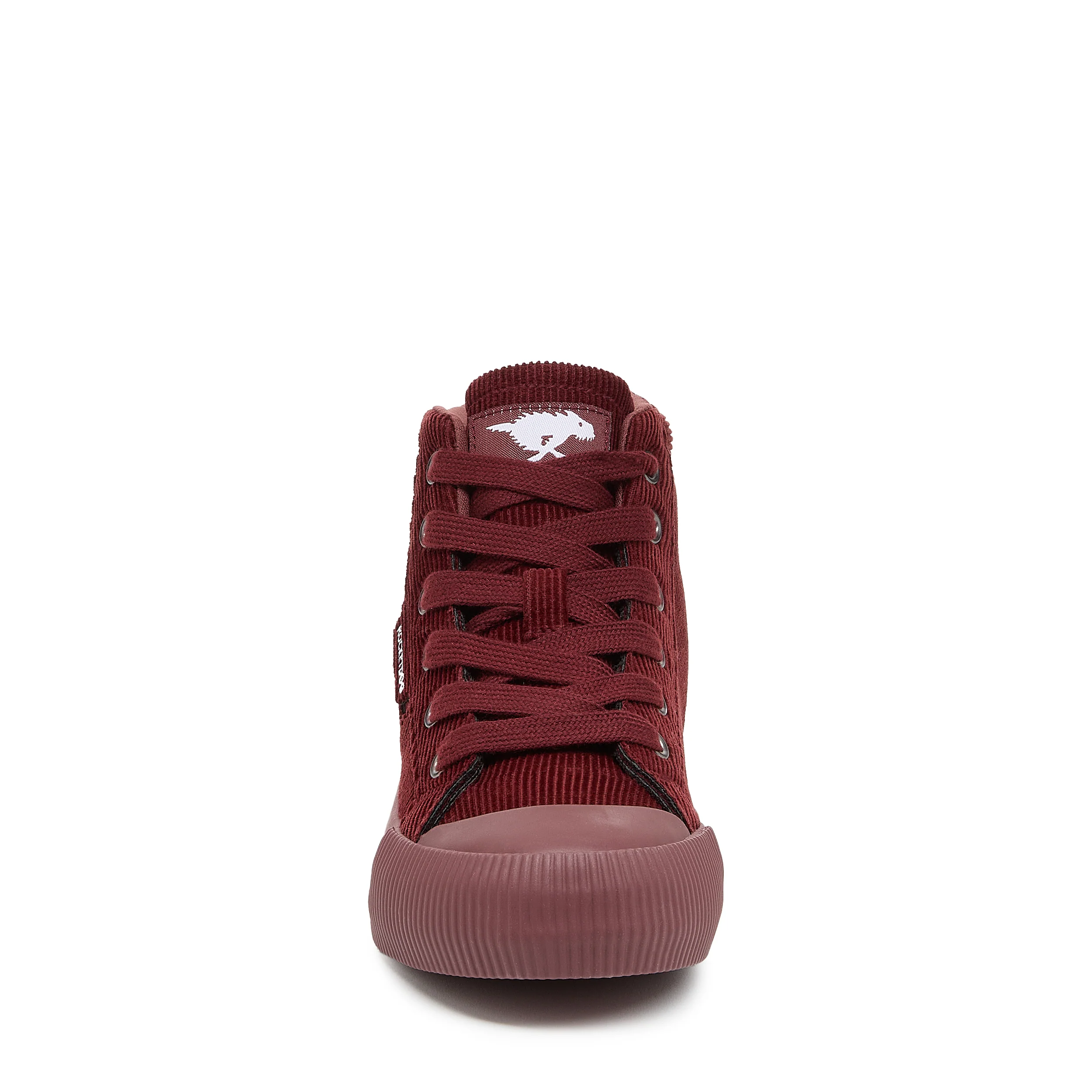 Cheery Rust Corduroy High-top Trainers - Image 5