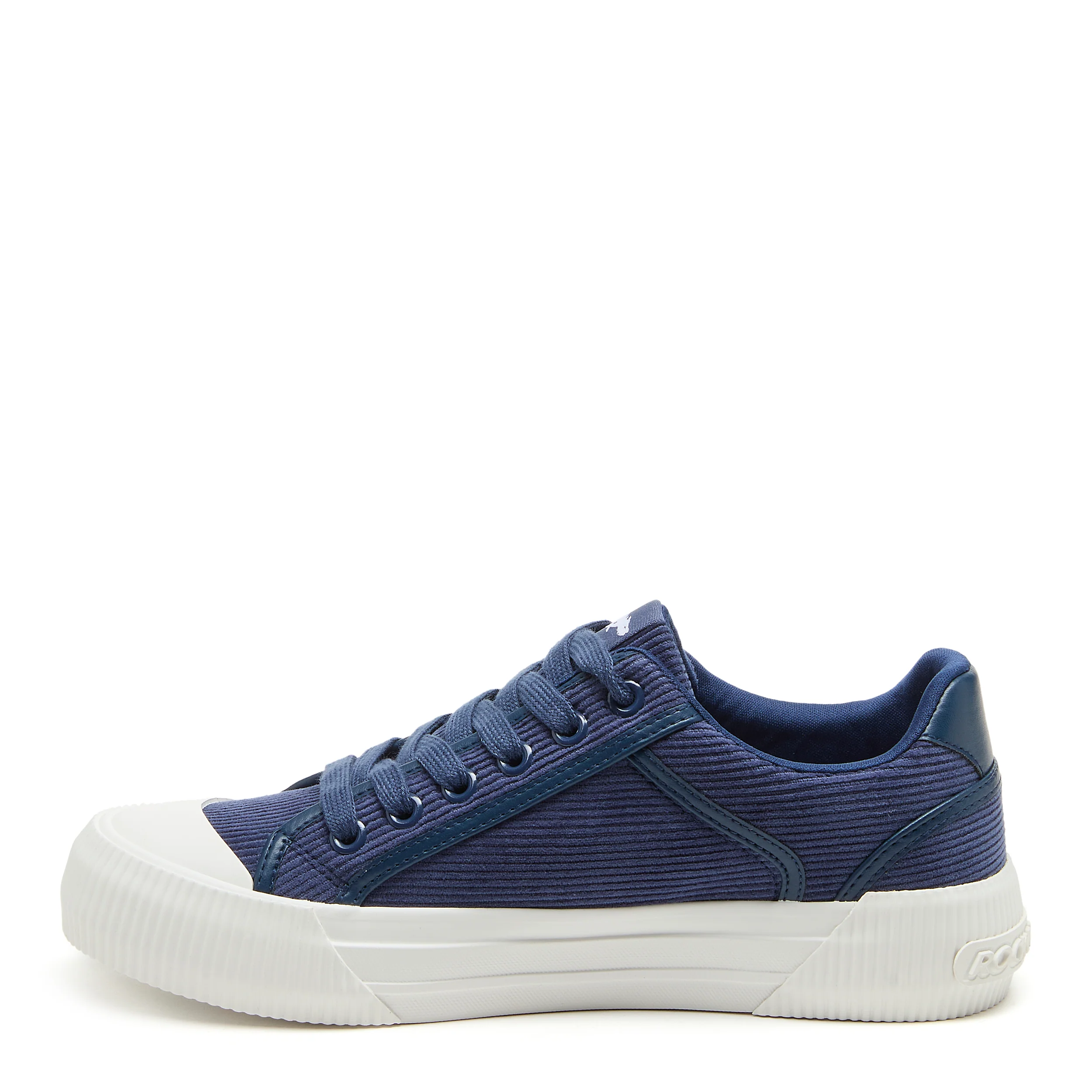 Cheery Slate Blue Corduroy Trainers - Image 3