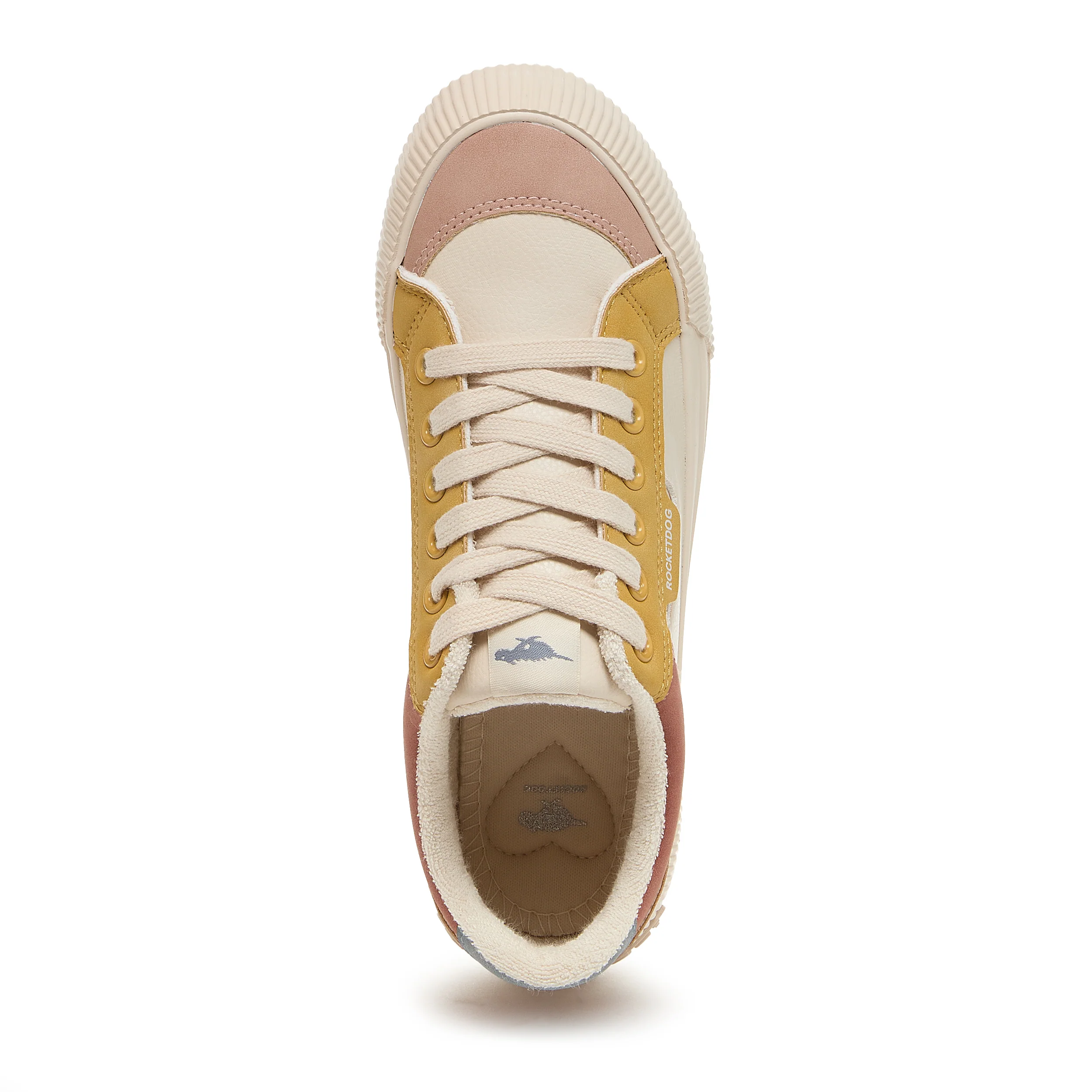 Cheery Tan Colour Block Trainers - Image 6