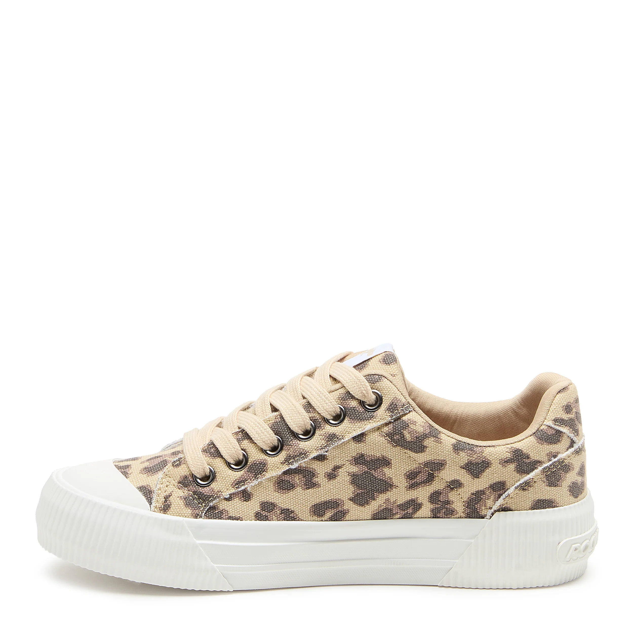 Cheery Tan Leopard Canvas Trainers - Image 3