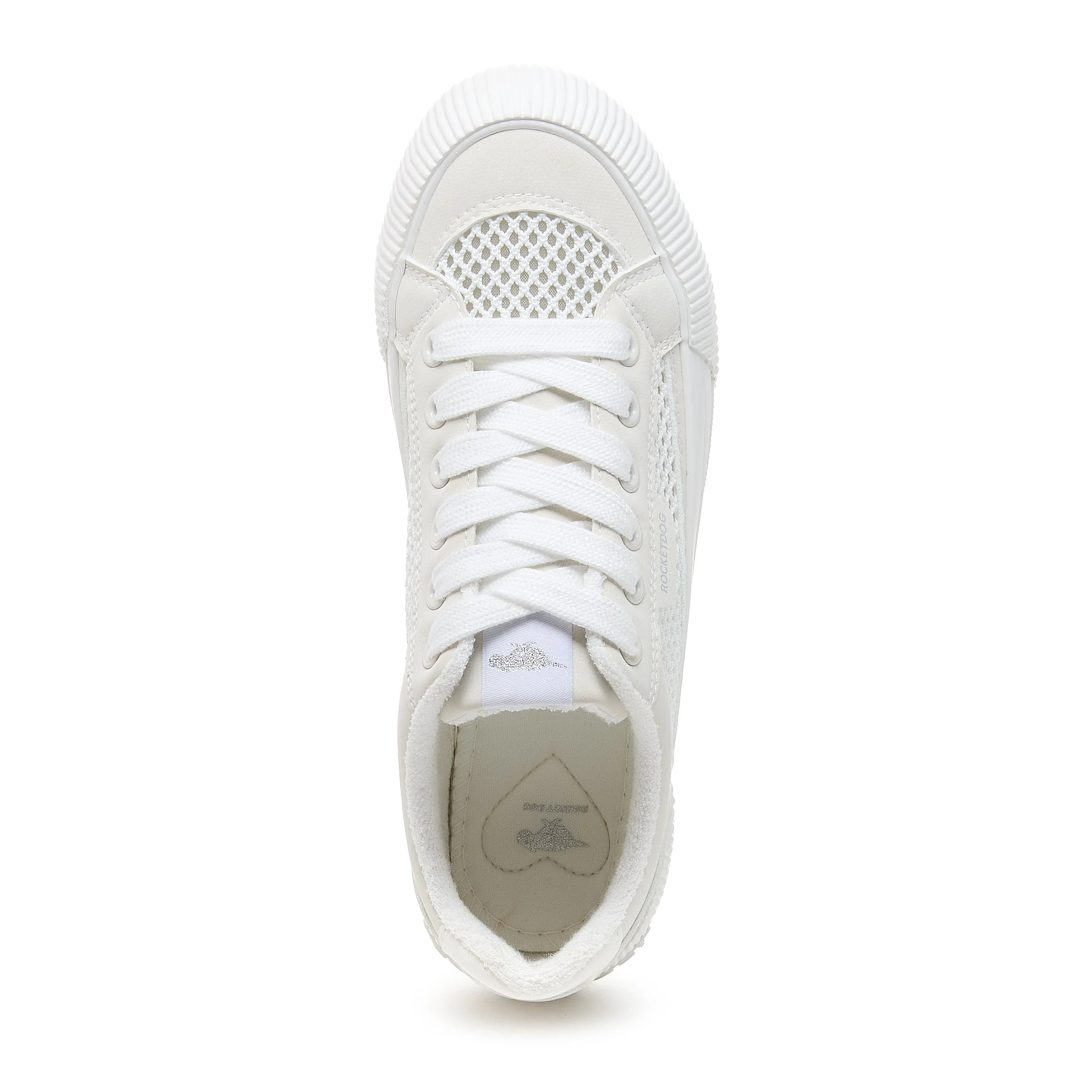 Cheery White Mesh Trainers - Image 6