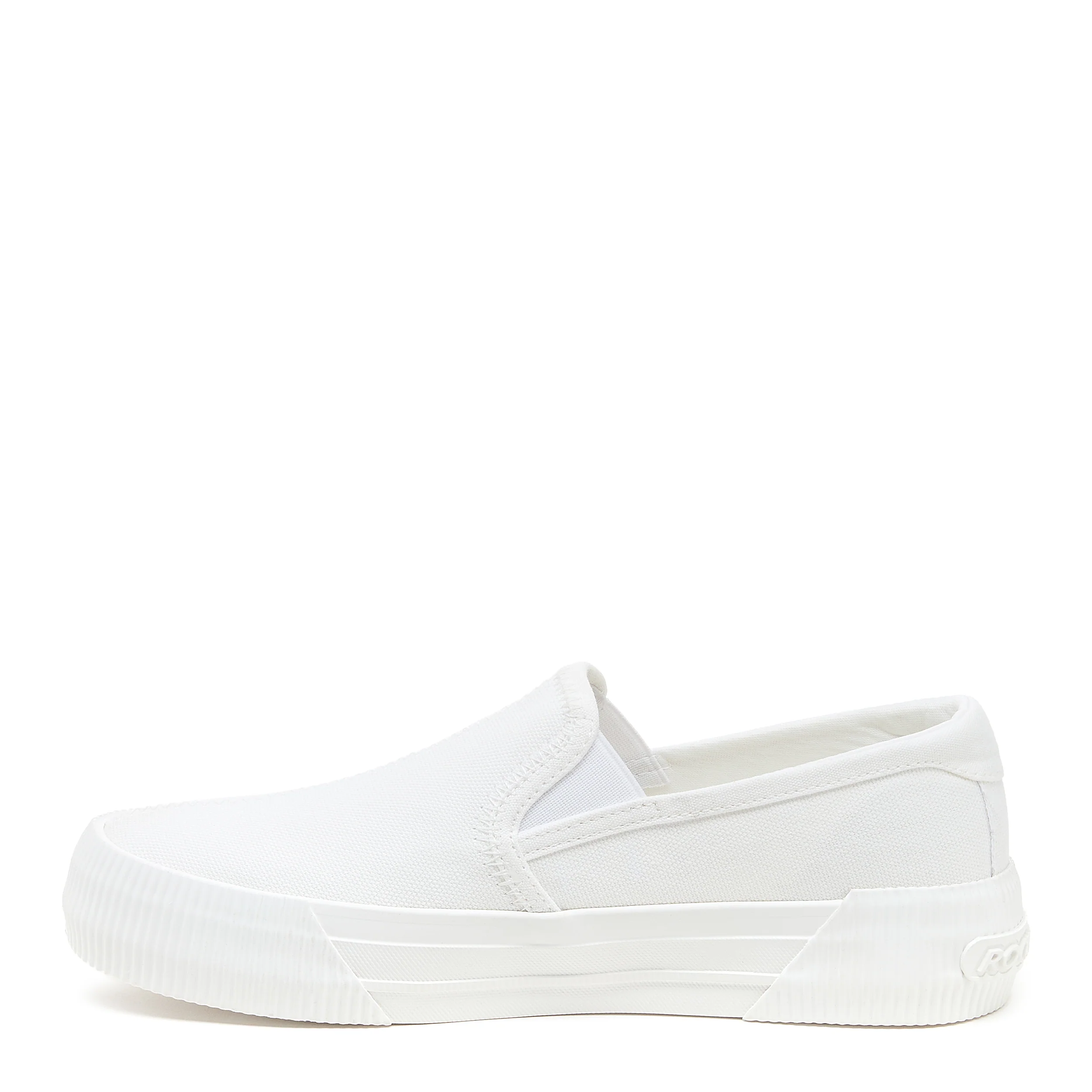 Cheery White Slip-On Plimsoll Trainers - Image 3