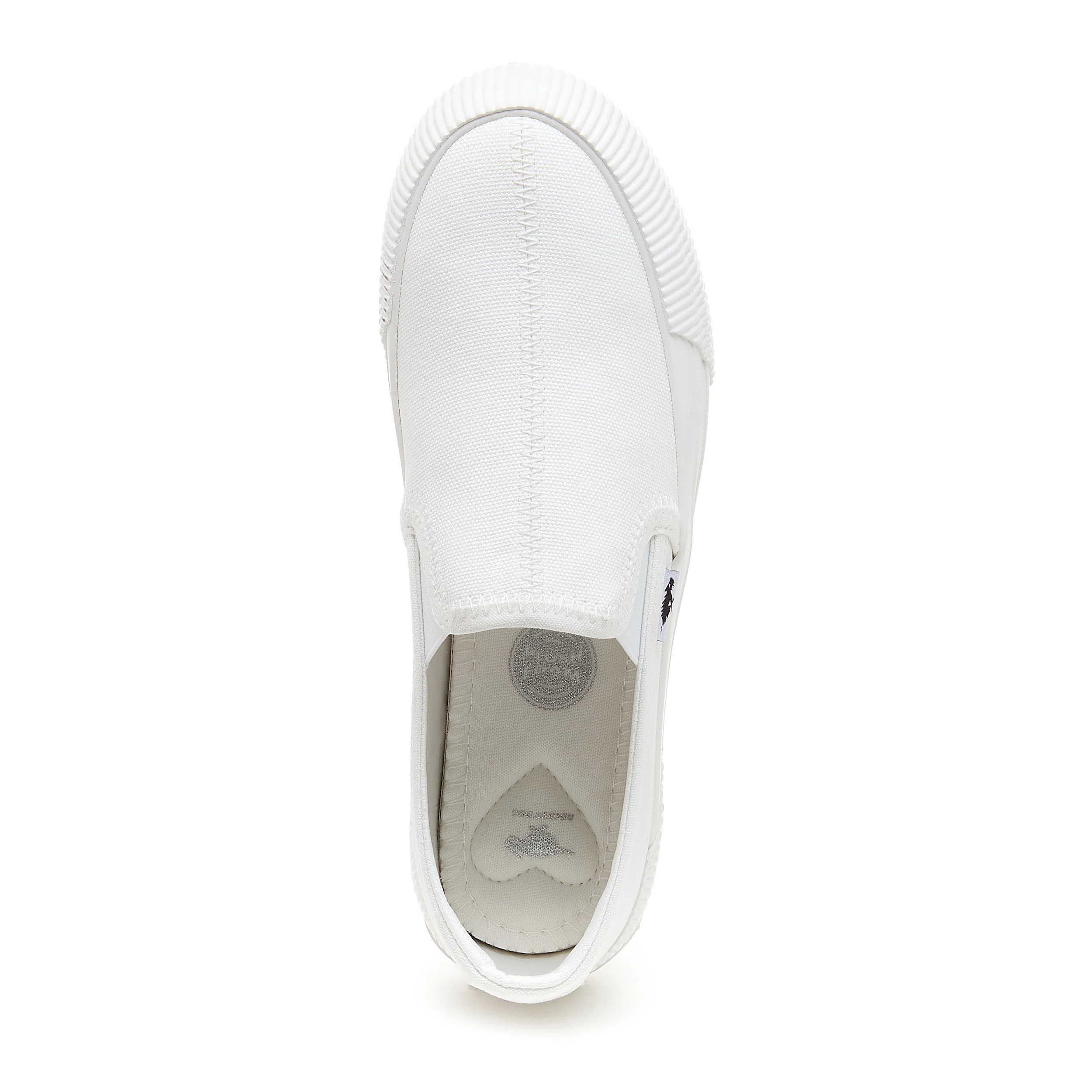 Cheery White Slip-On Plimsoll Trainers - Image 6