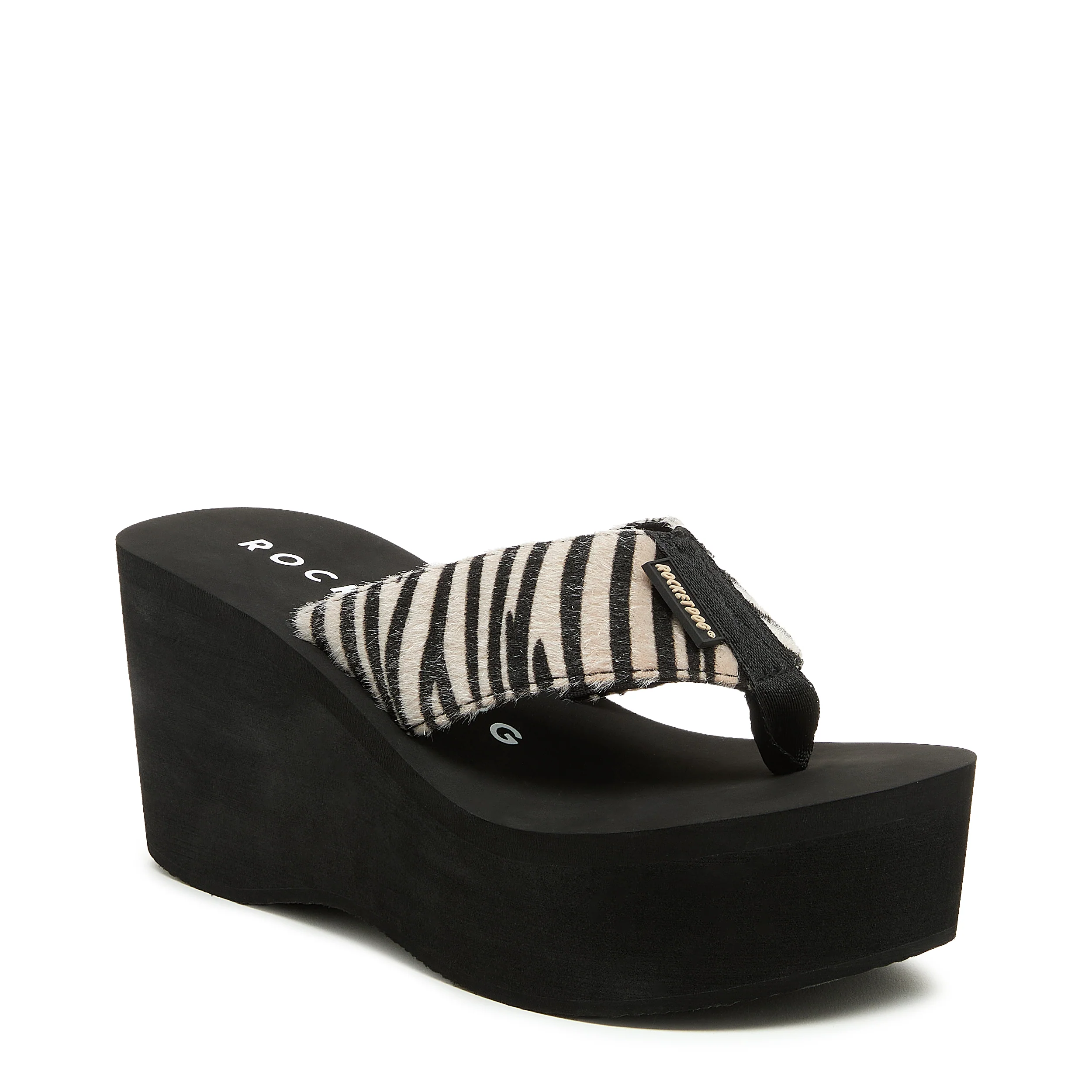 Crush Tan Animal Print Flip-Flops - Image 2
