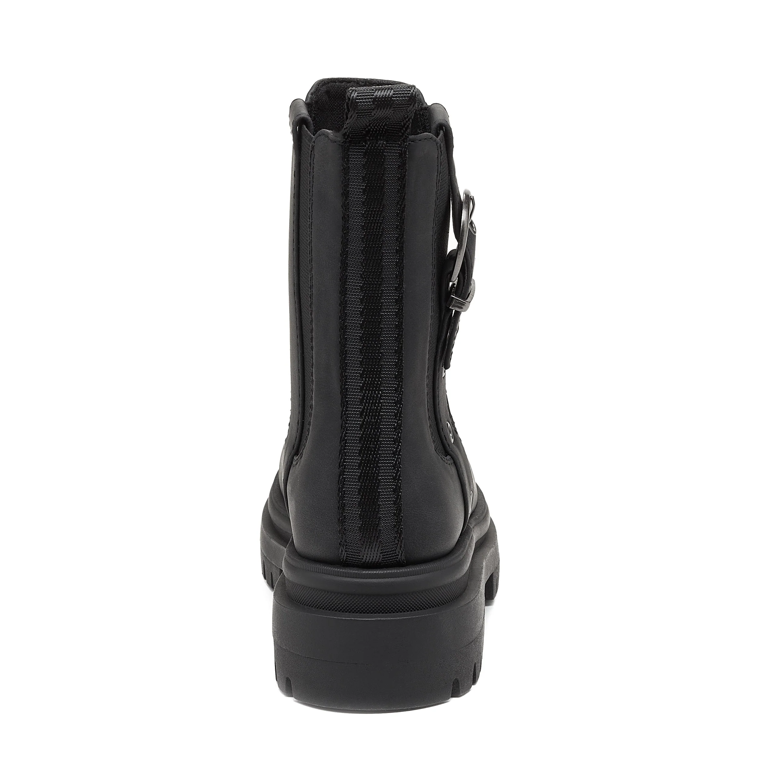 Dekko Black Buckled Ankle Boot - Image 4