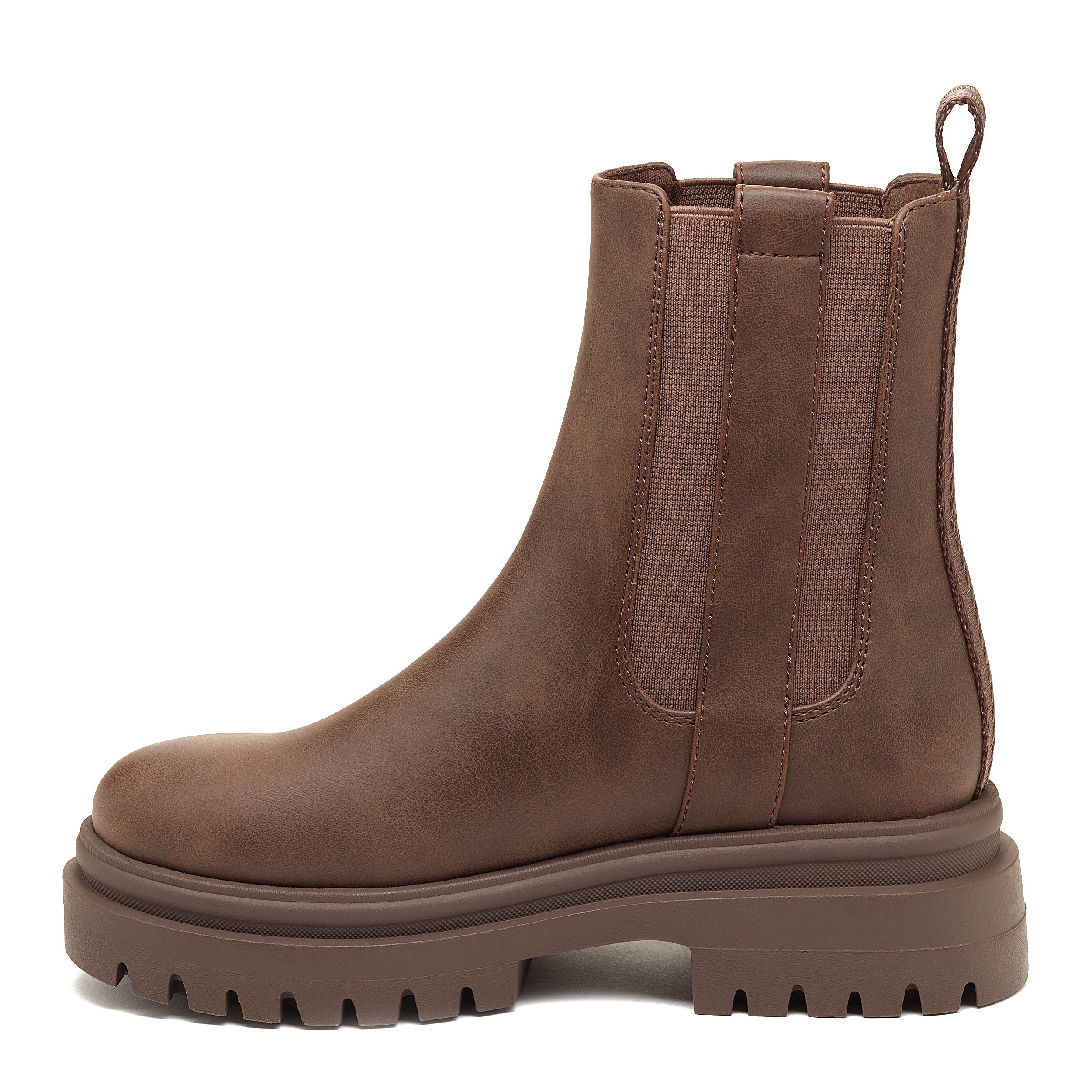 Dekko Brown Buckled Ankle Boot - Image 4