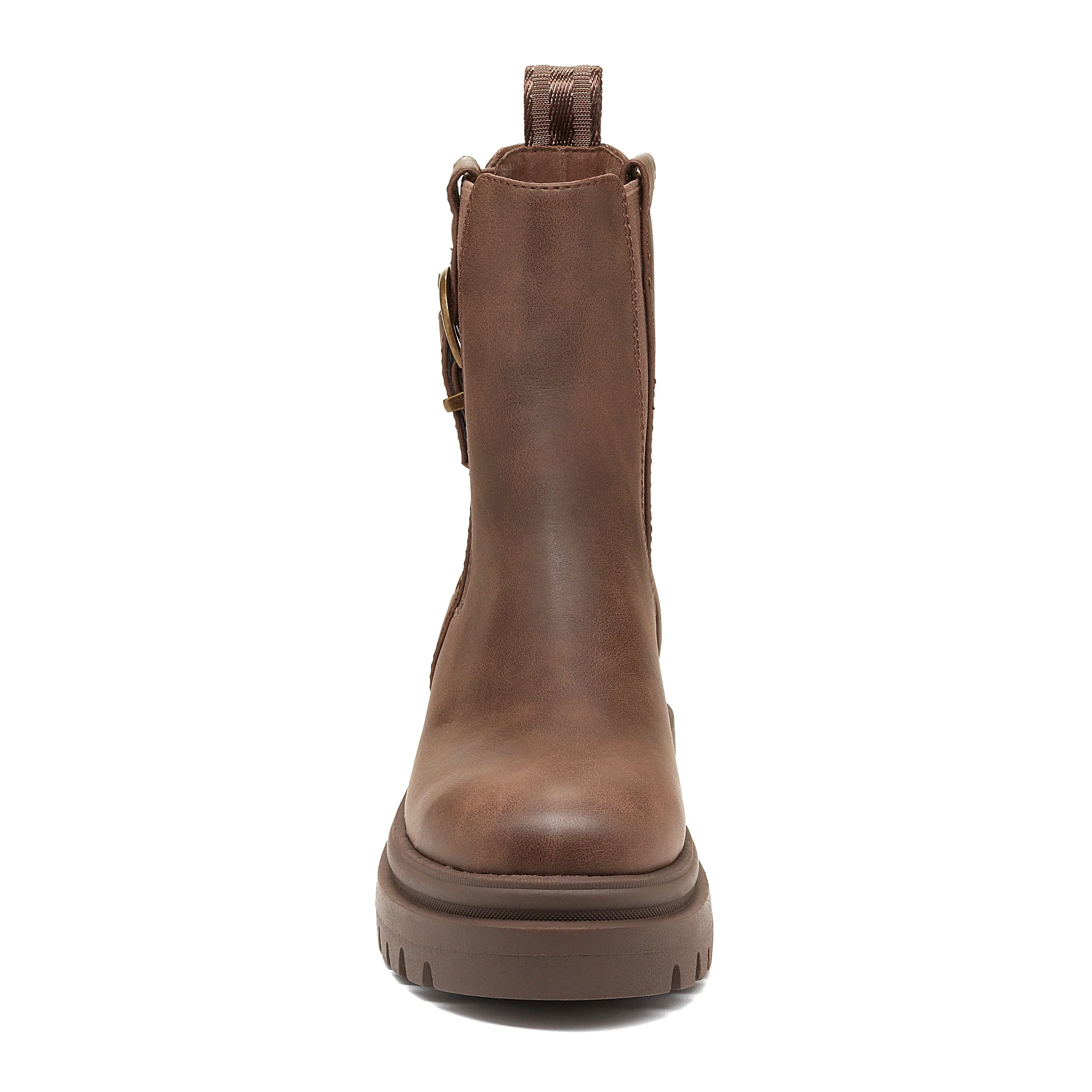 Dekko Brown Buckled Ankle Boot - Image 5