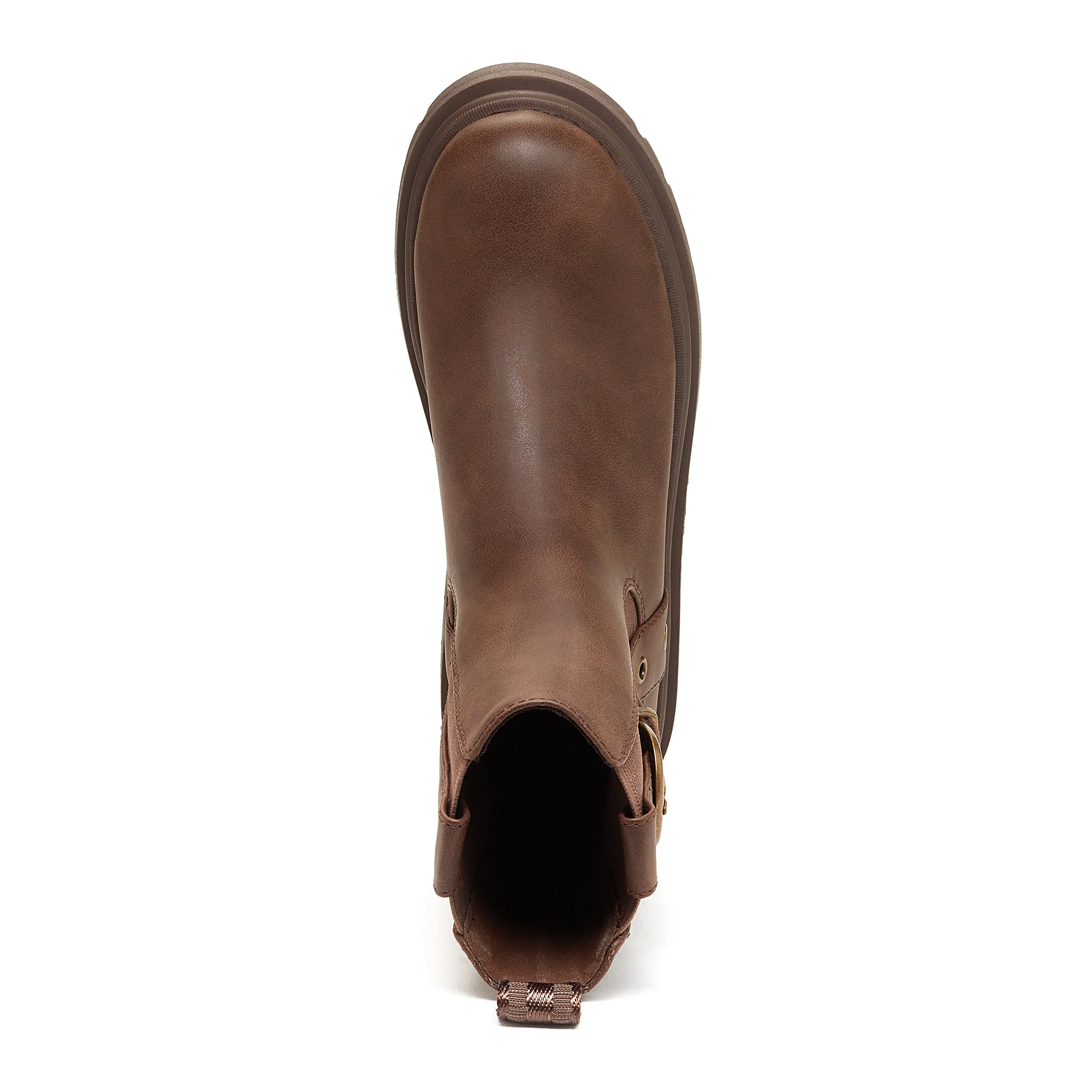 Dekko Brown Buckled Ankle Boot - Image 6