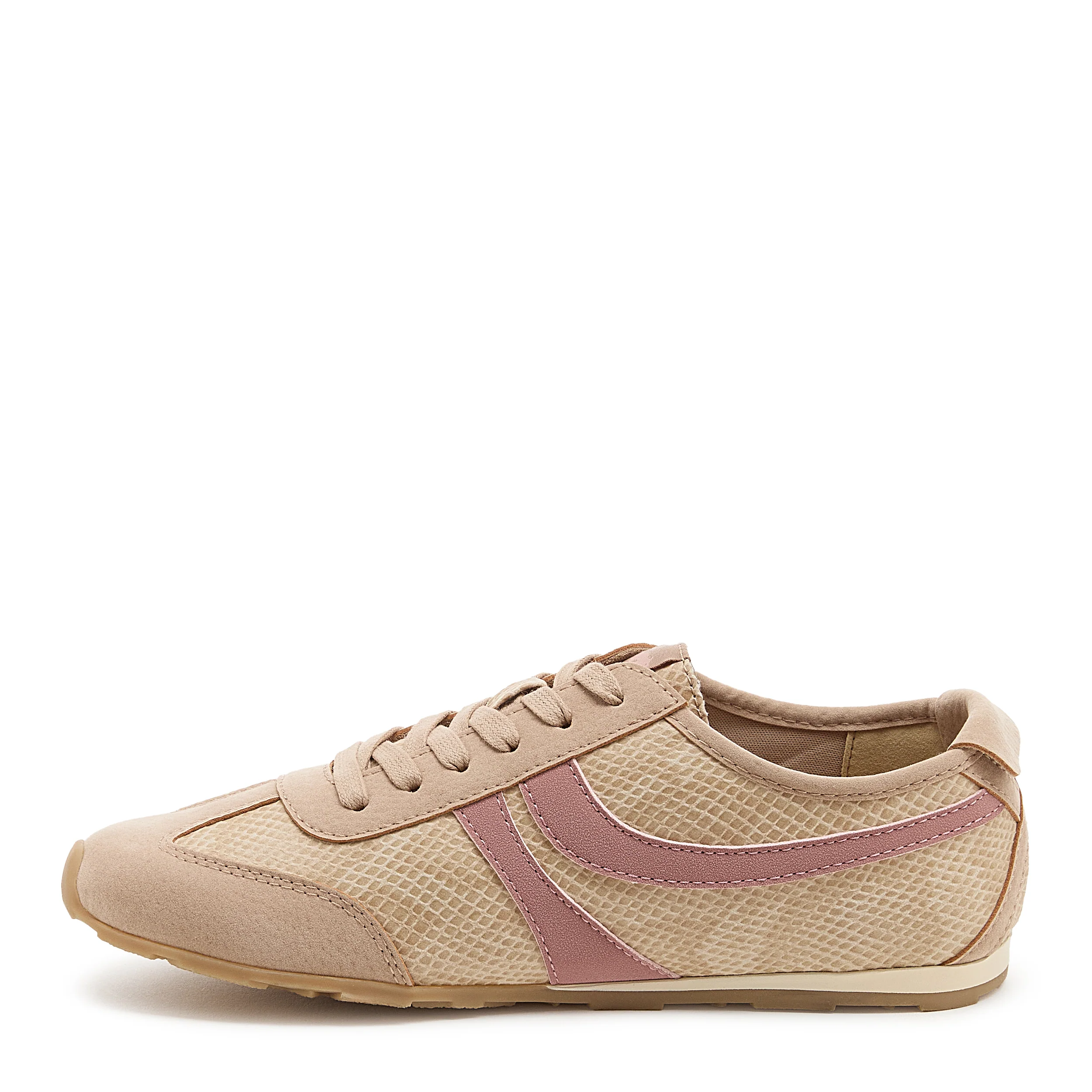 Destin Tan Snake Print Trainers - Image 3