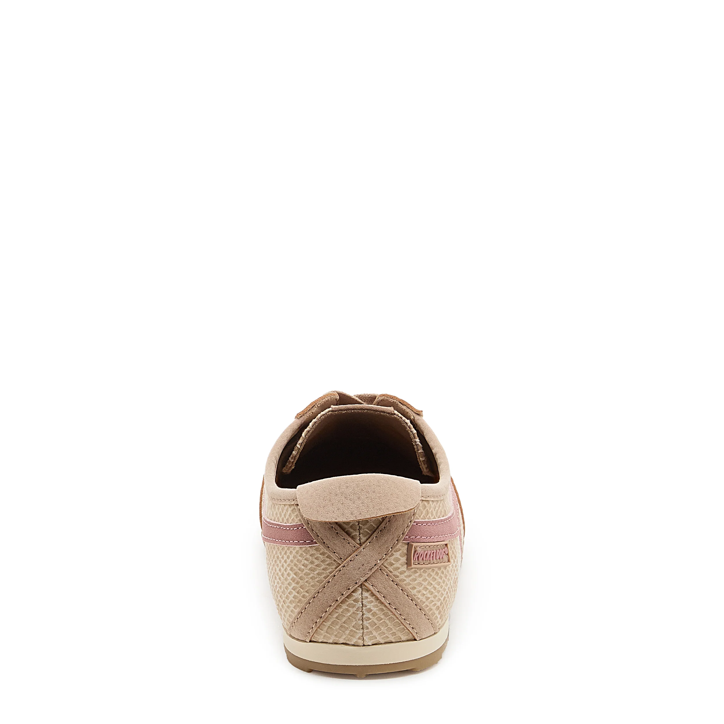 Destin Tan Snake Print Trainers - Image 4