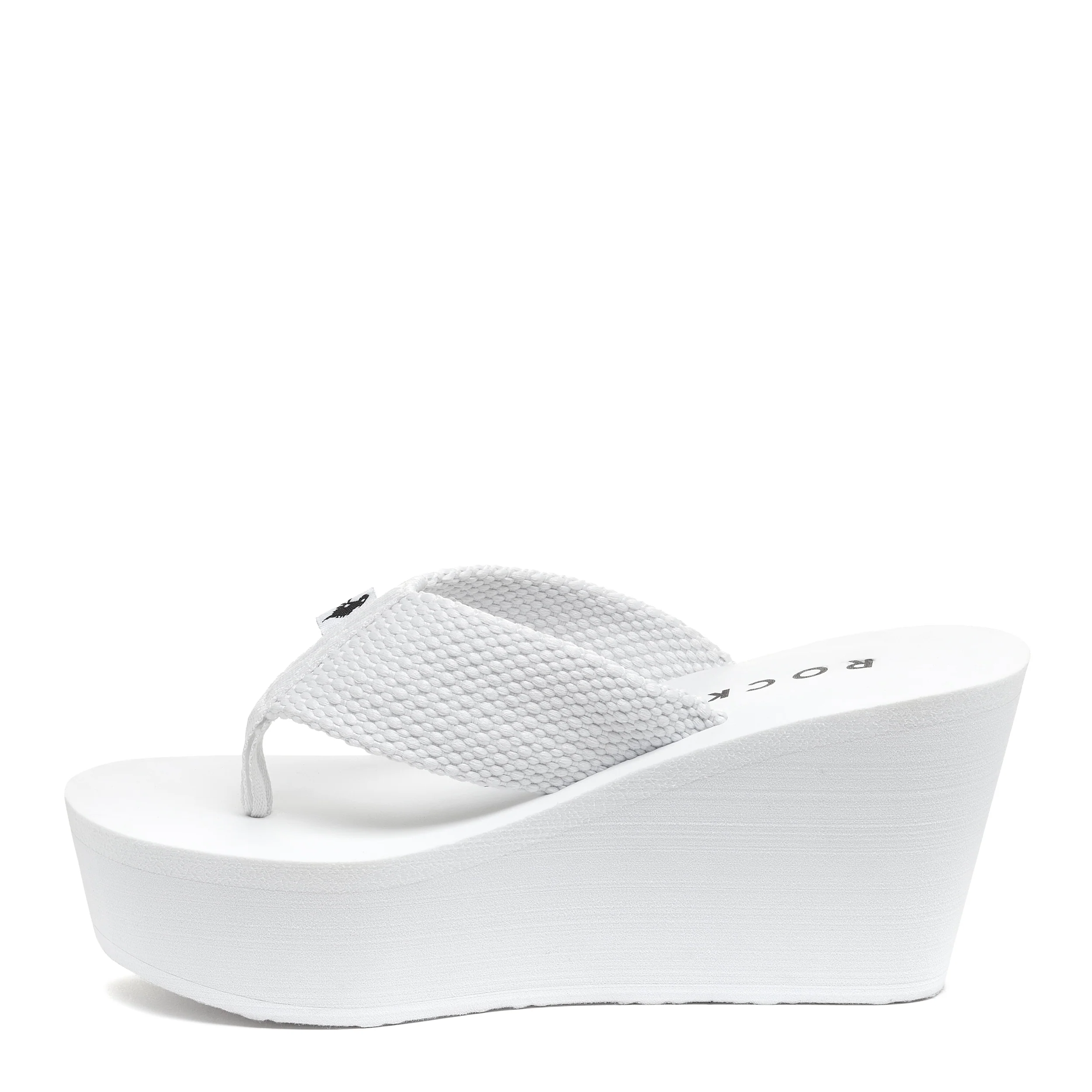 Diver White Wedge Flip-Flops - Image 3