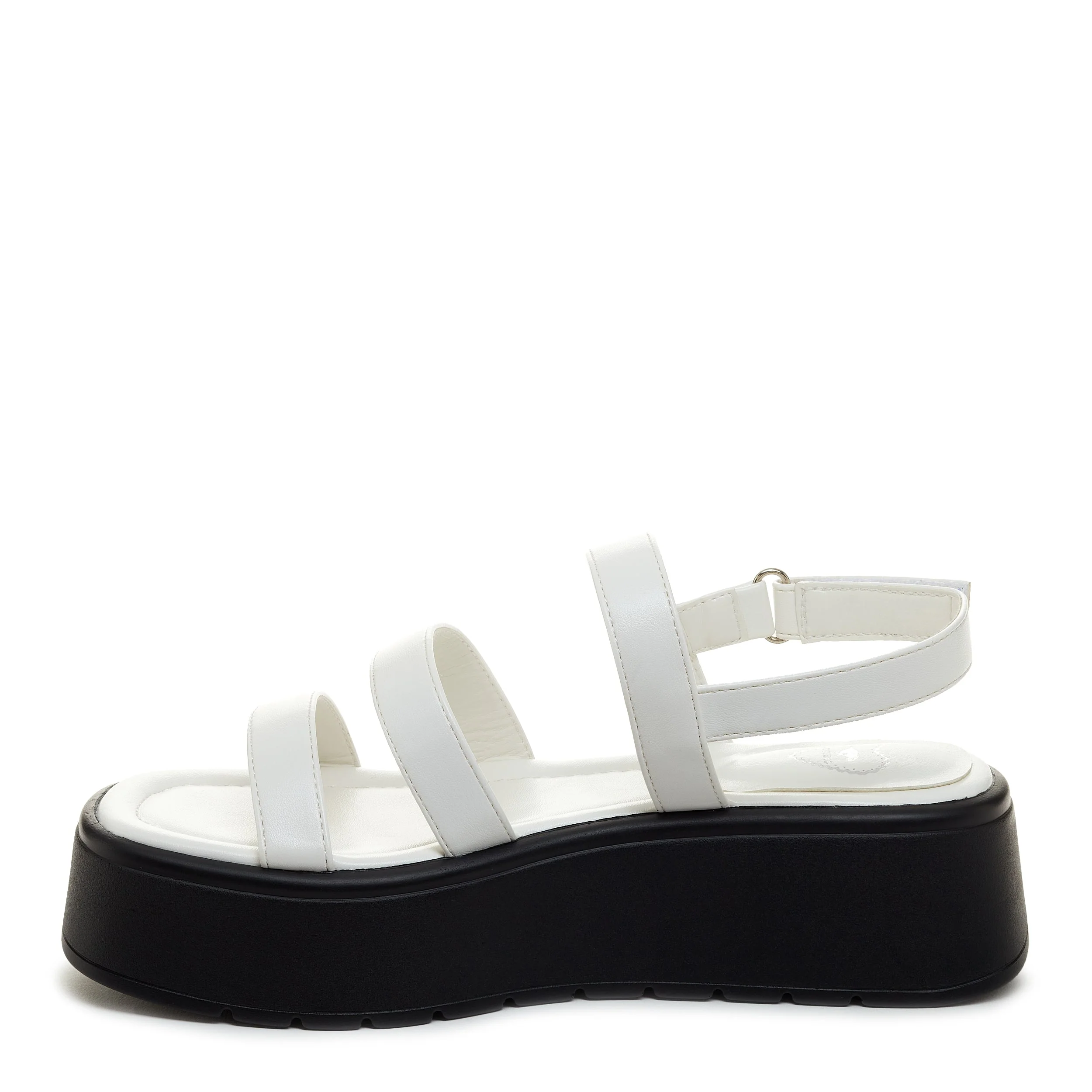 Dover White Platform Sandals - Image 3