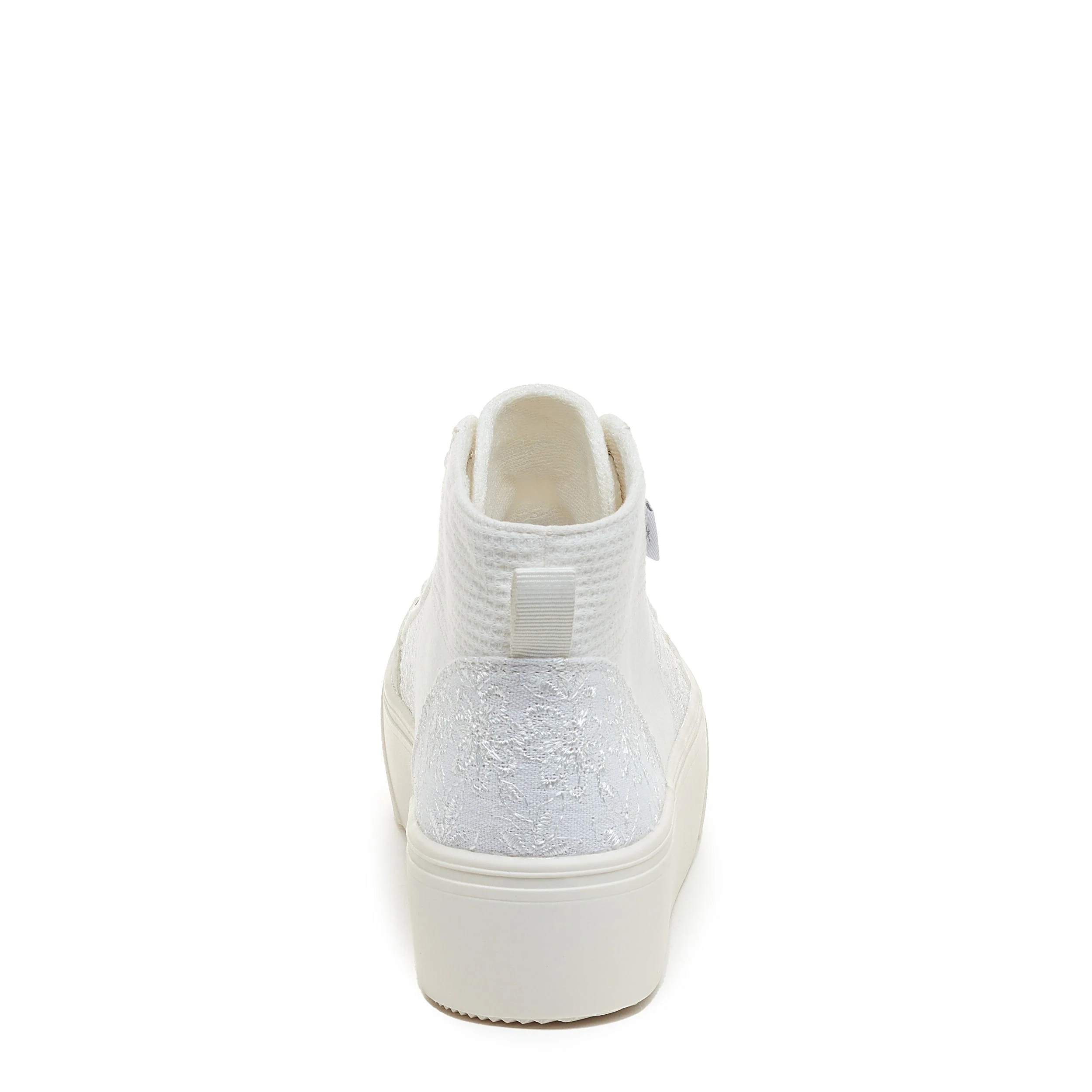Flair White Patchwork Platform Trainers - Image 3