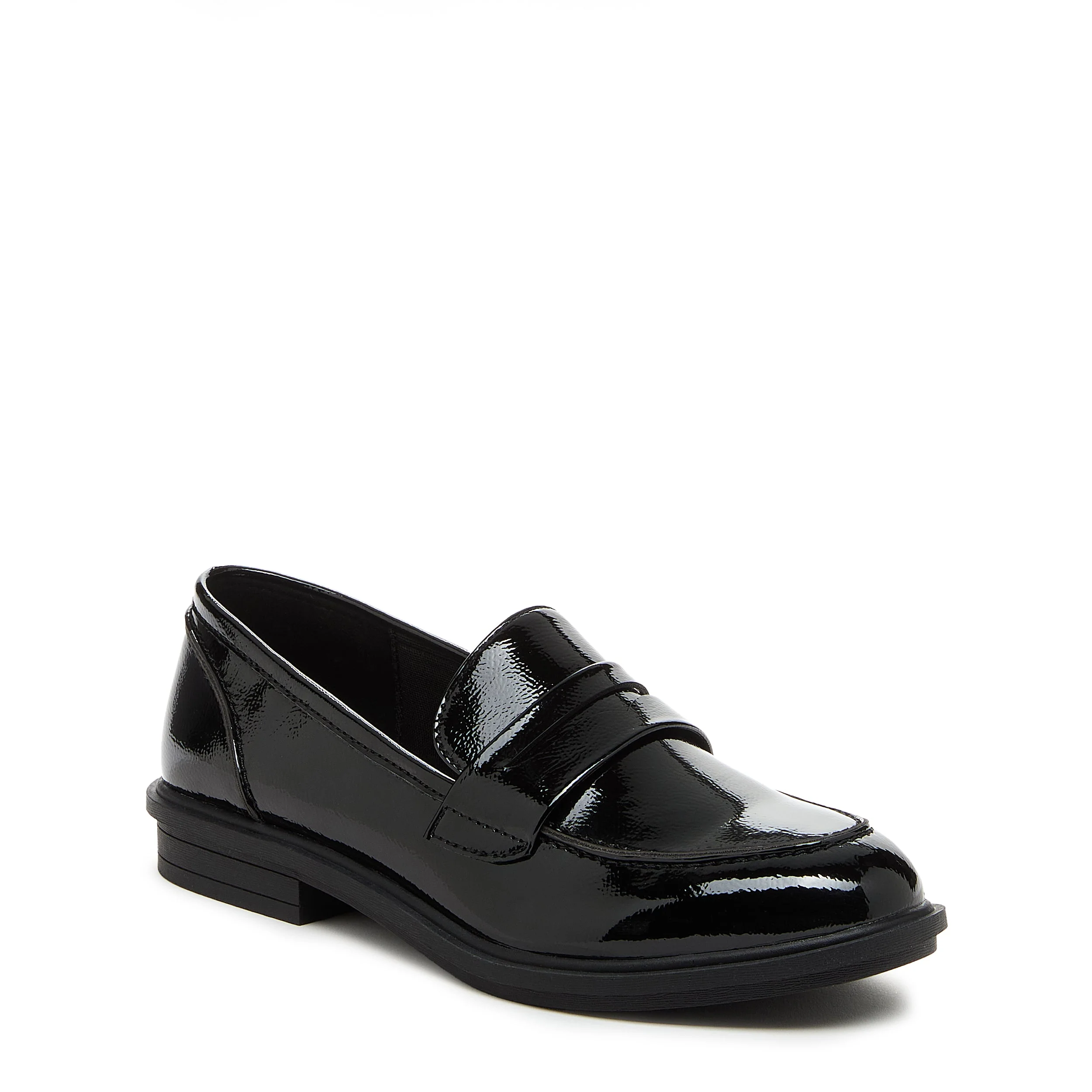 Gabby Black Patent Loafer Shoes - Image 2
