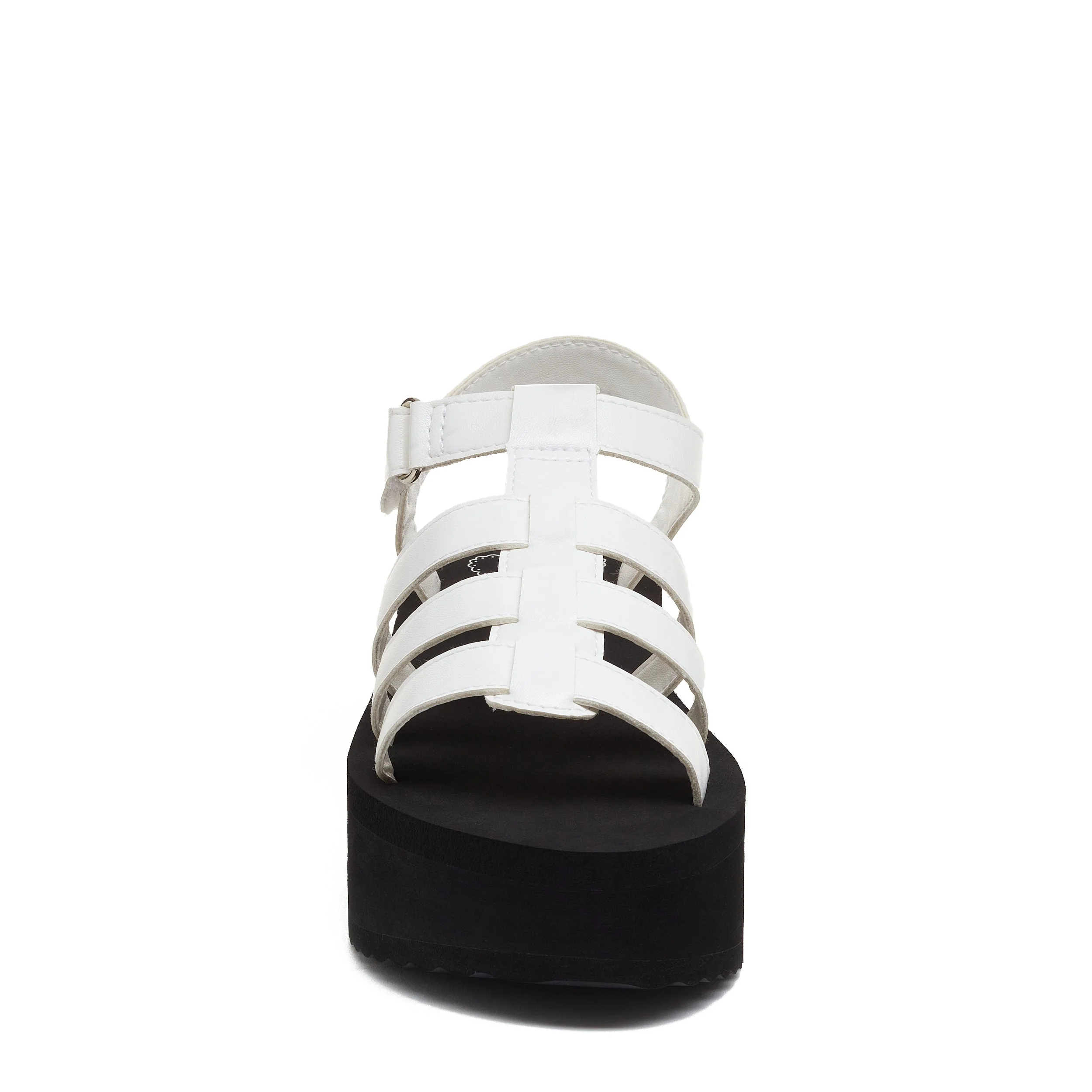 Helio White Platform Sandals - Image 5