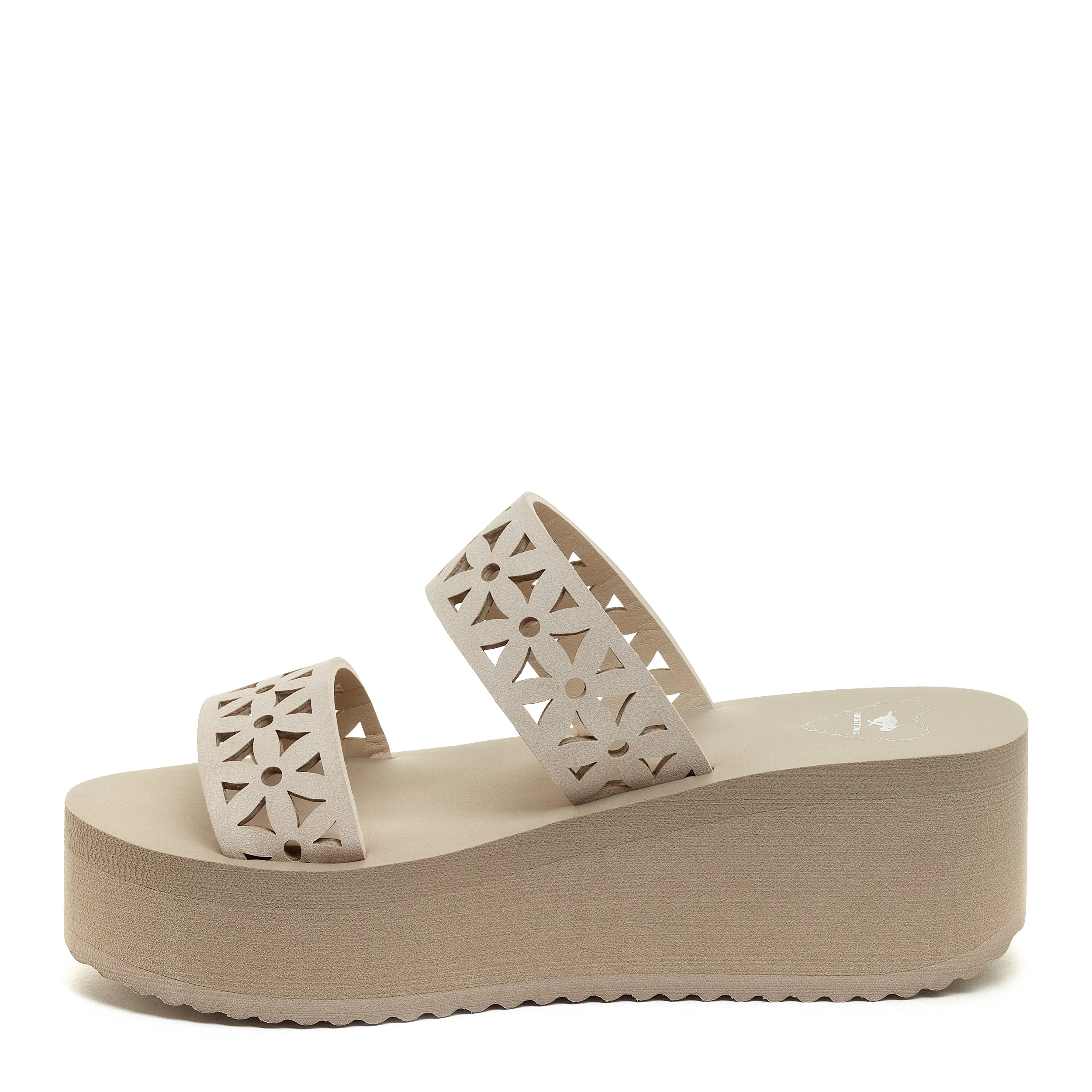 Hippy Natural Cutout Wedge Sandal - Image 4