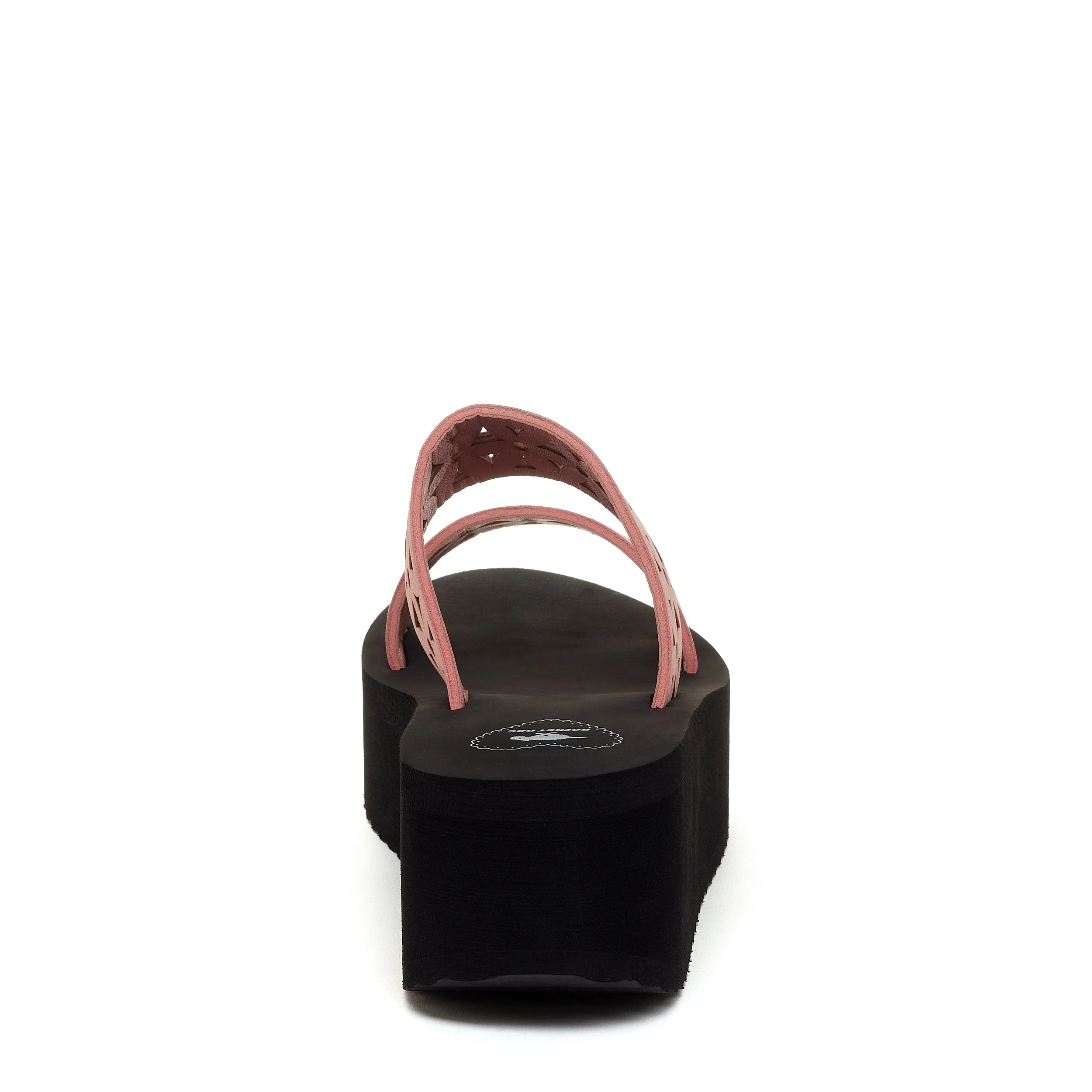 Hippy Pink Cutout Wedge Sandal - Image 3