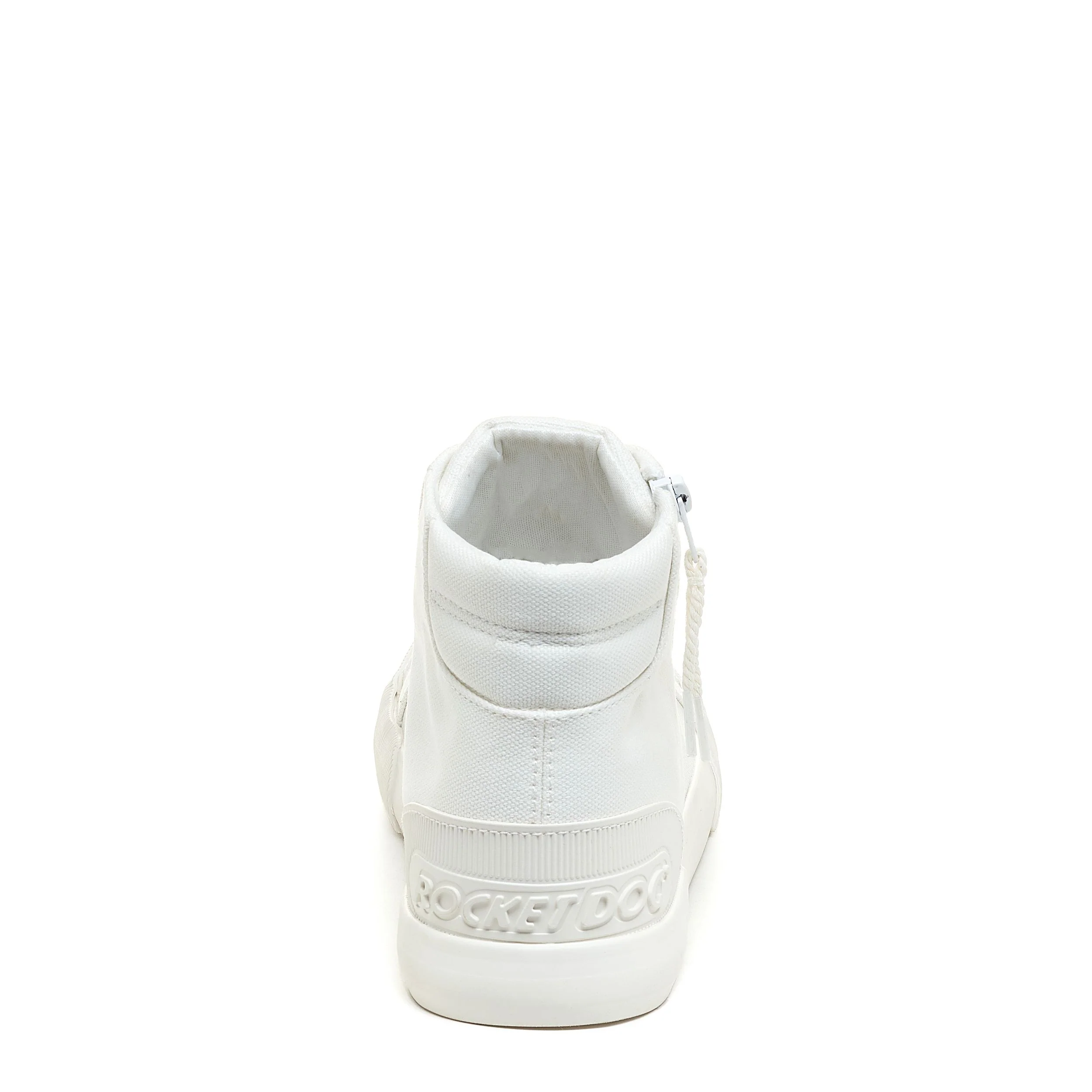 Jazzin All White High Top Trainers - Image 3