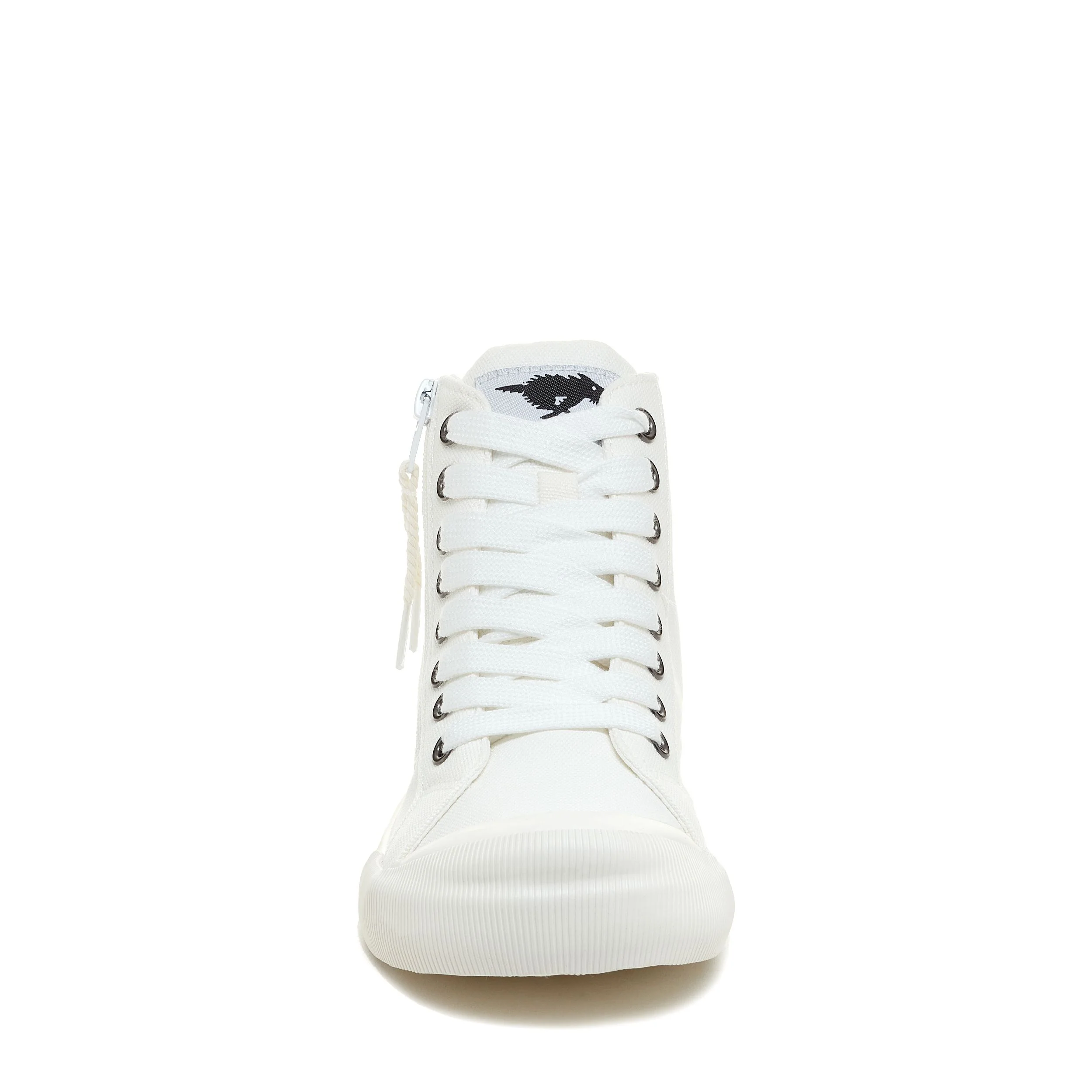 Jazzin All White High Top Trainers - Image 5