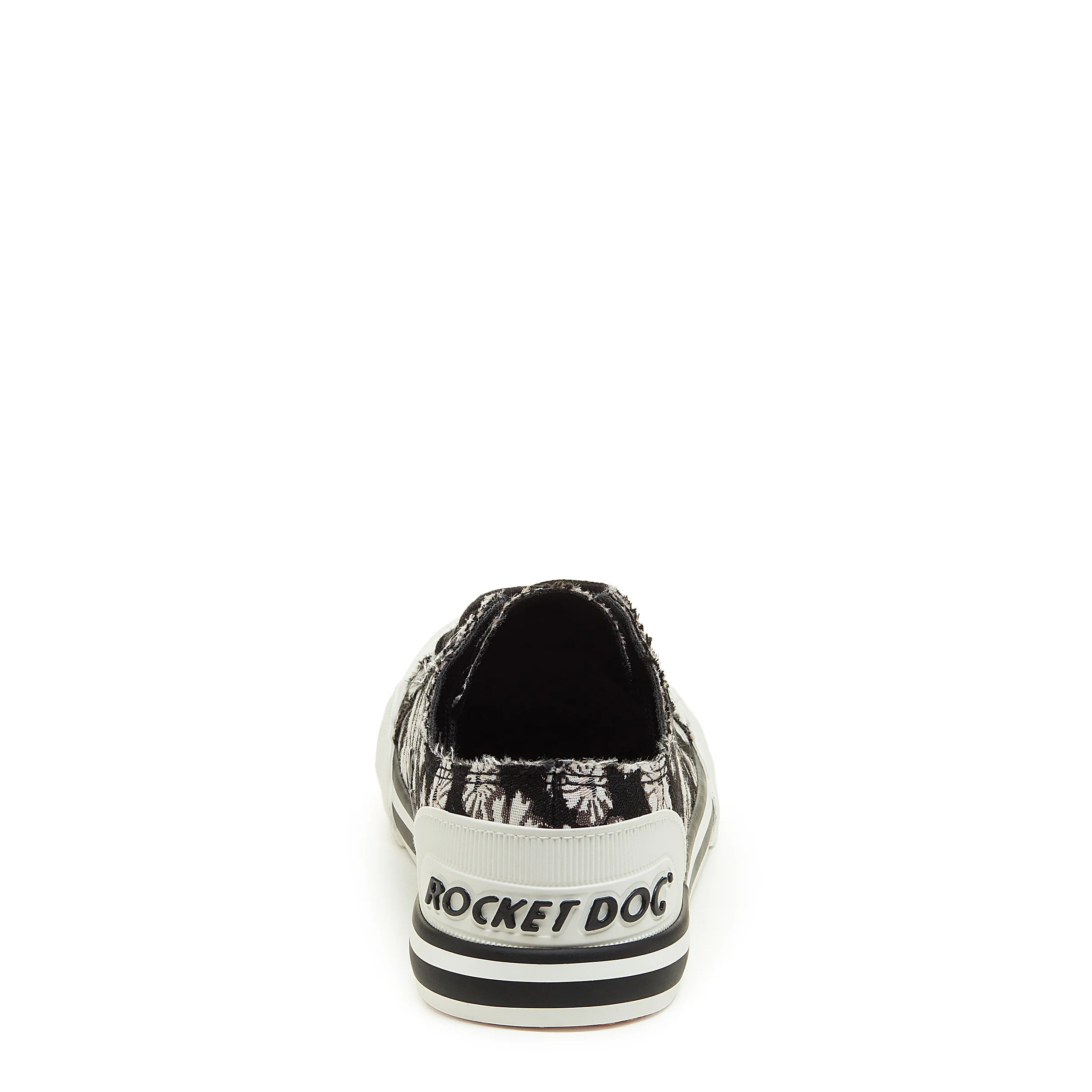 Jazzin Black Floral Trainers - Image 3