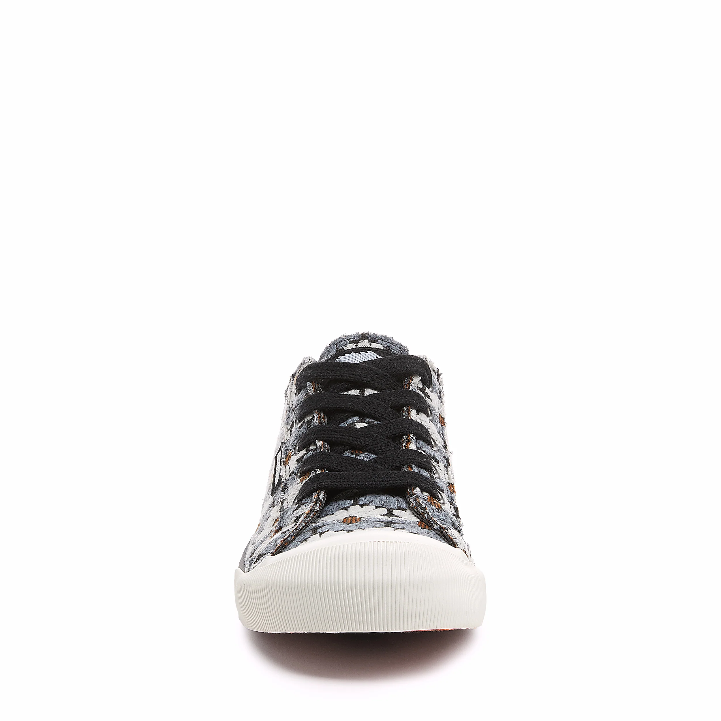 Jazzin Black Grey Floral Trainers - Image 5