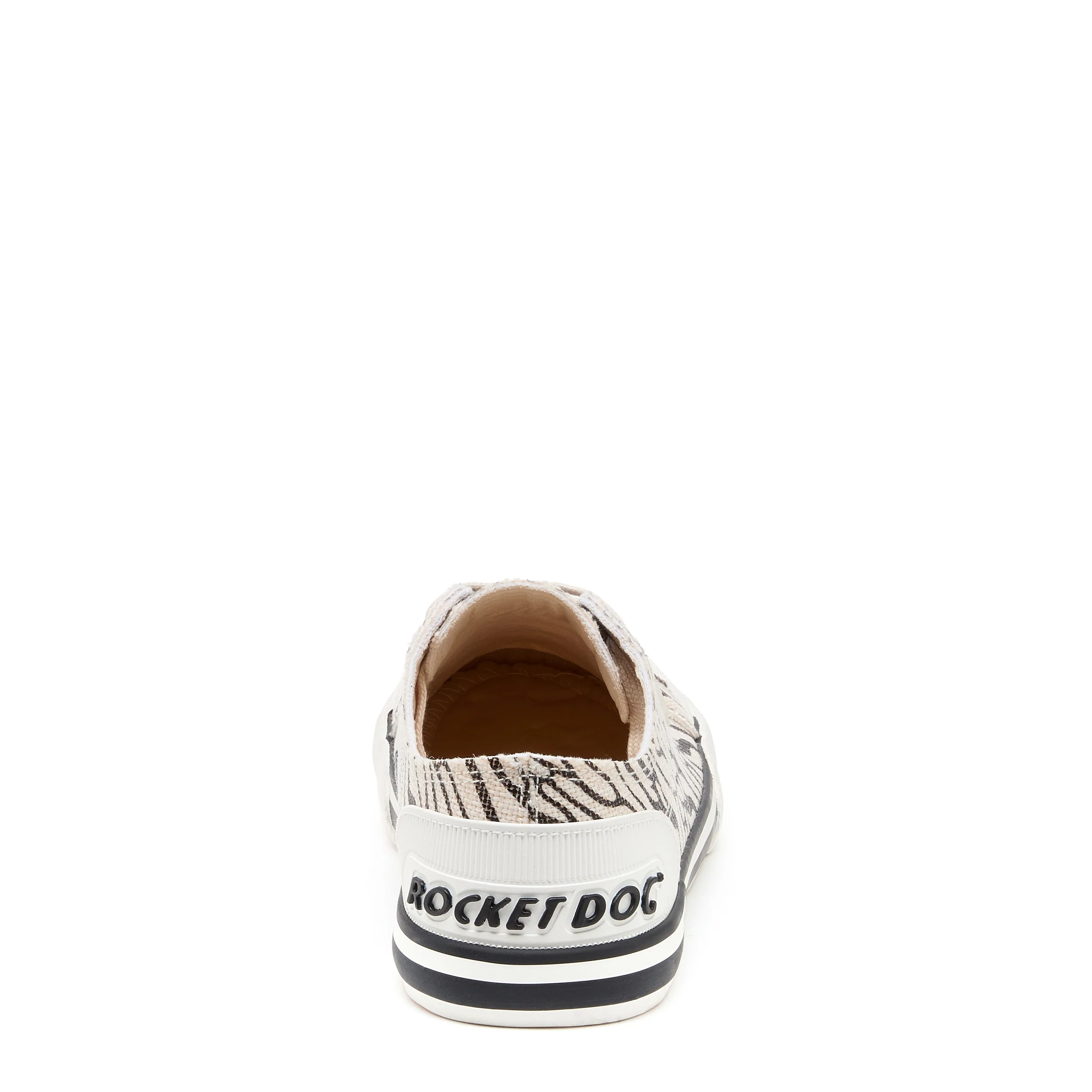 Jazzin Black/White Print Trainers - Image 4