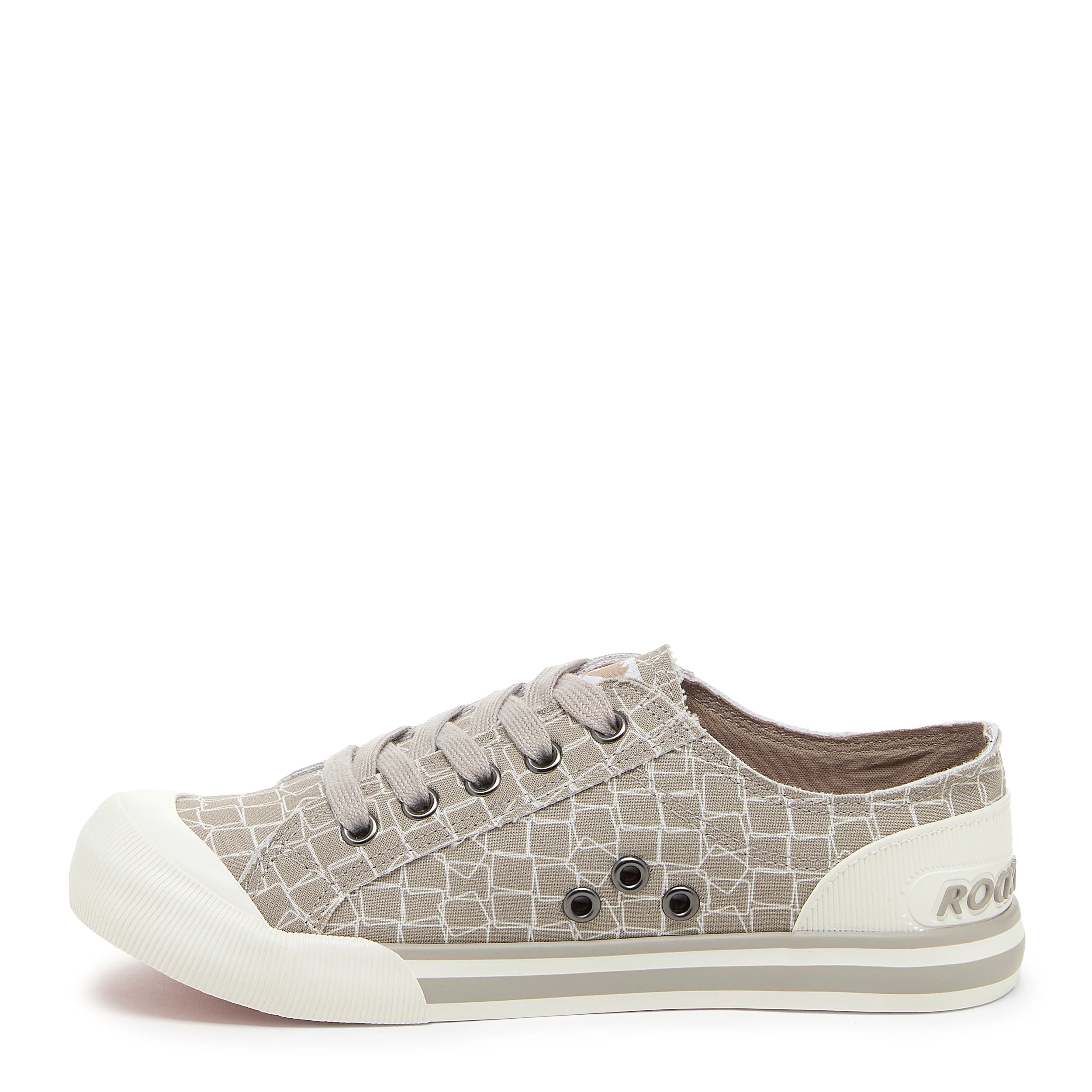 Jazzin Grey Geometric Trainers - Image 3
