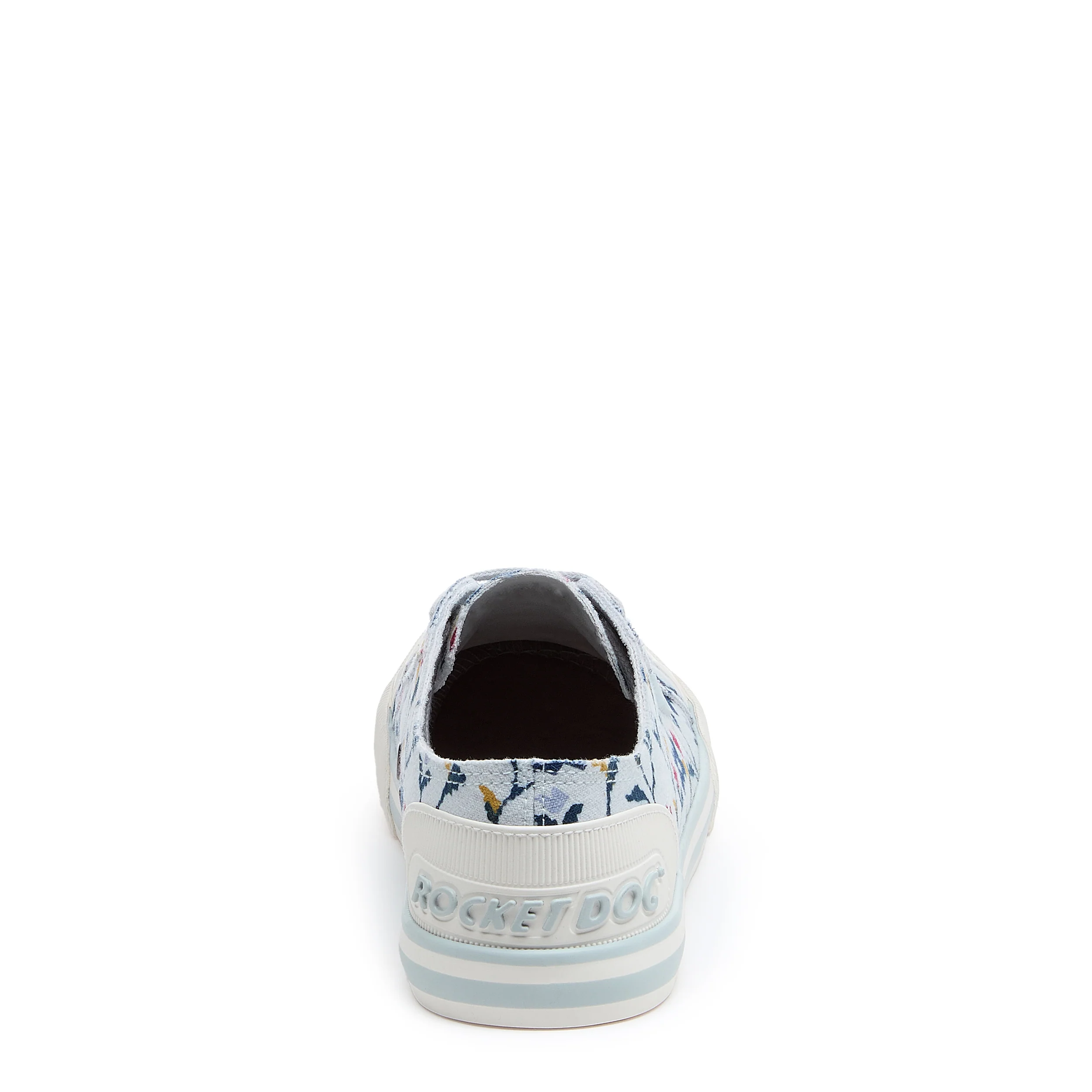 Jazzin Light Blue Floral Trainers - Image 4