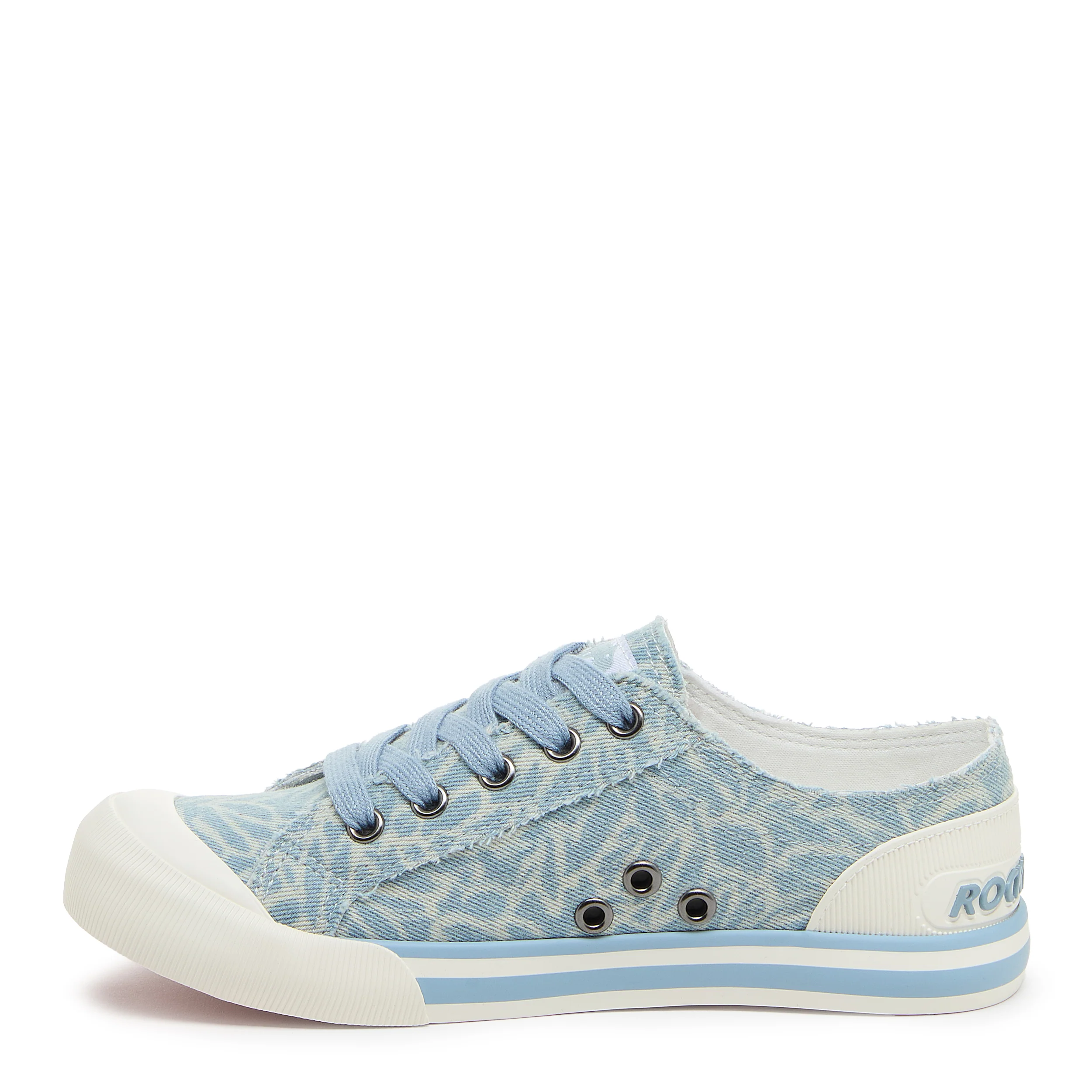 Jazzin Light Blue Printed Trainers - Image 3