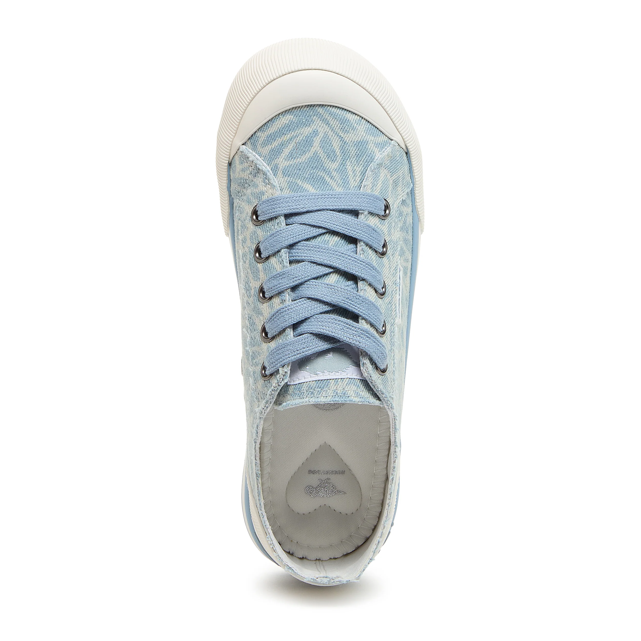 Jazzin Light Blue Printed Trainers - Image 6