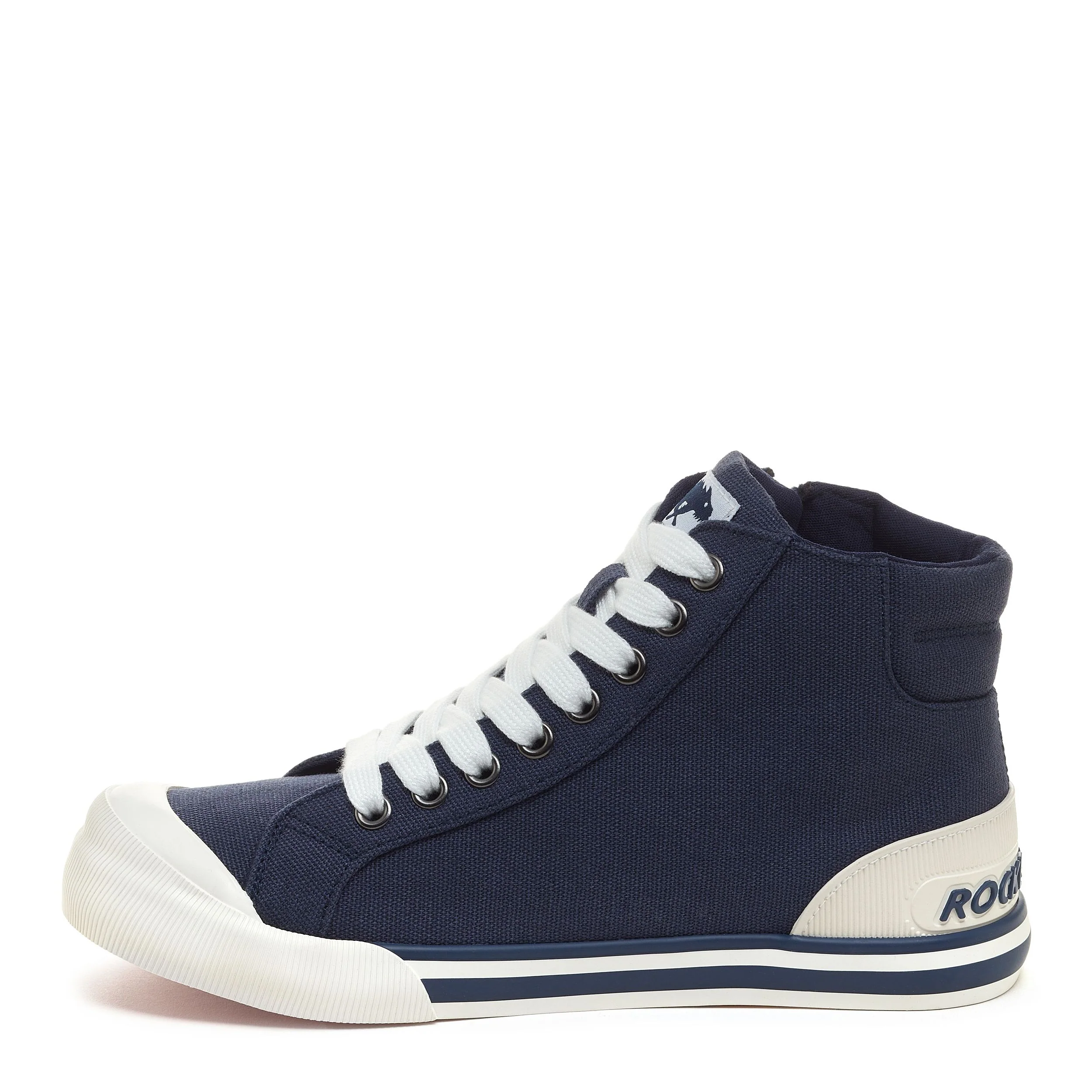 Jazzin Navy High Top Trainers - Image 4