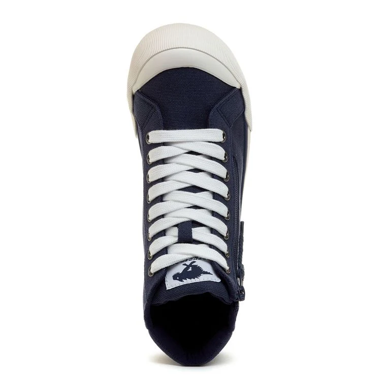 Jazzin Navy High Top Trainers - Image 6