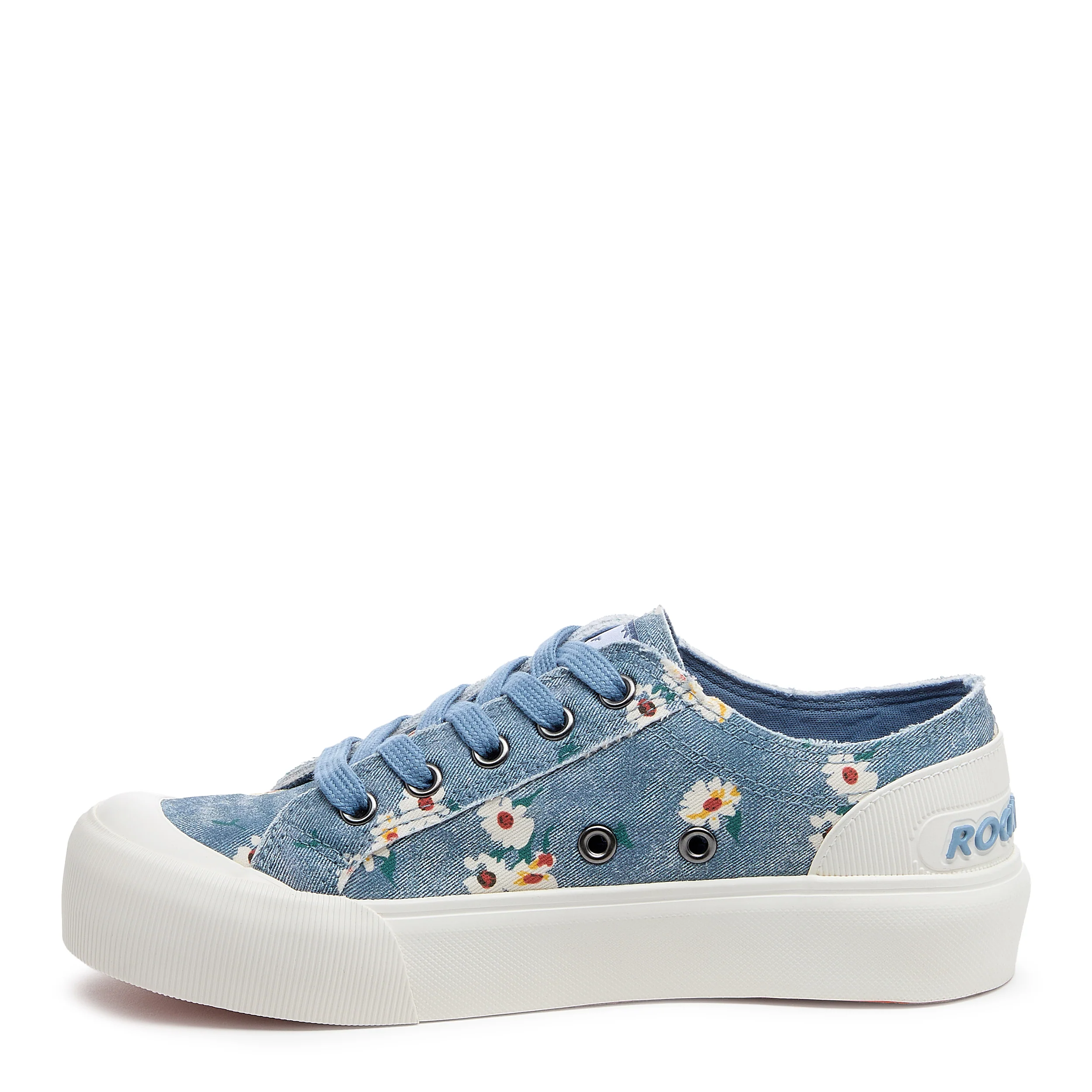 Jazzin Plus Blue Floral Trainers - Image 3