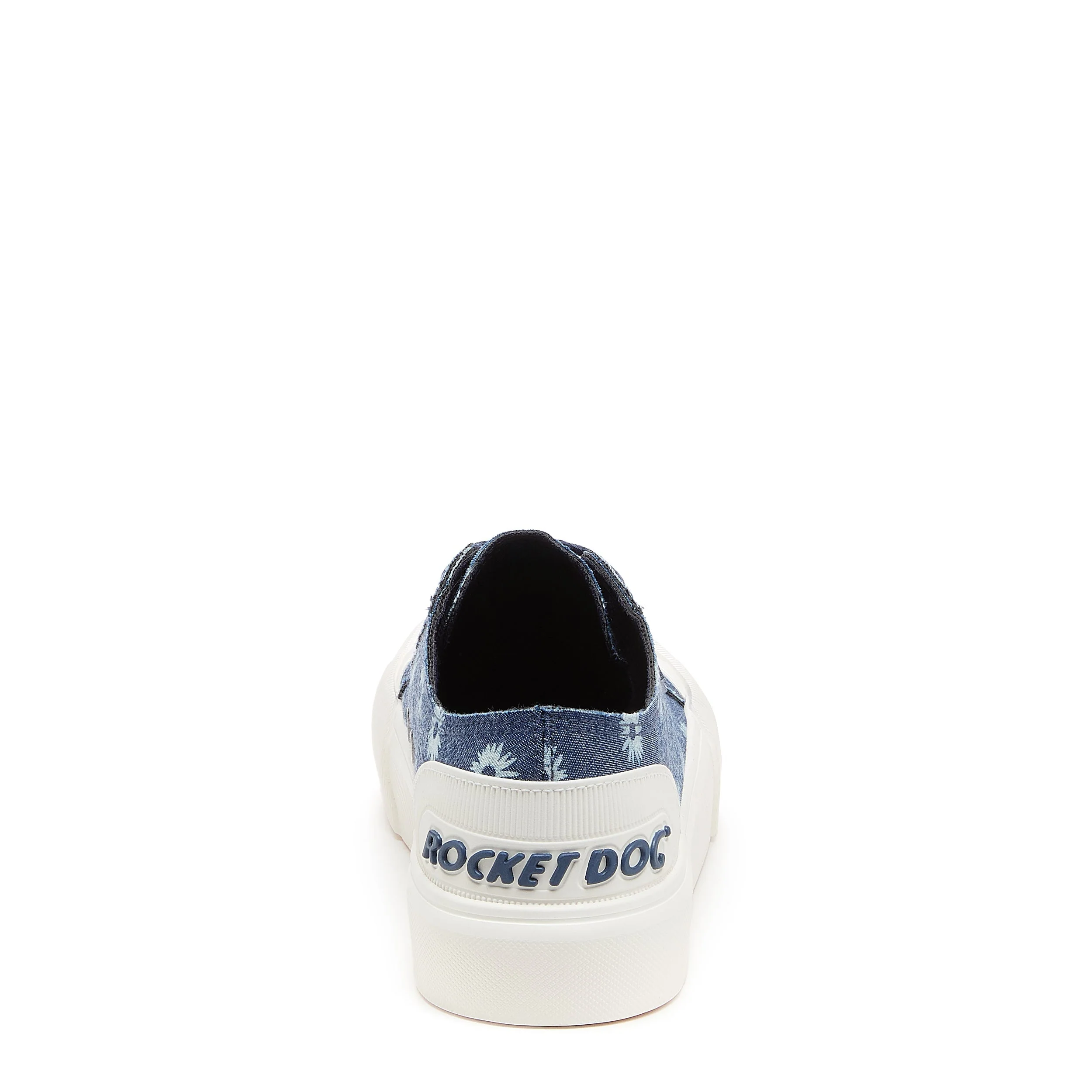 Jazzin Plus Denim Blue Floral Print Trainers - Image 5